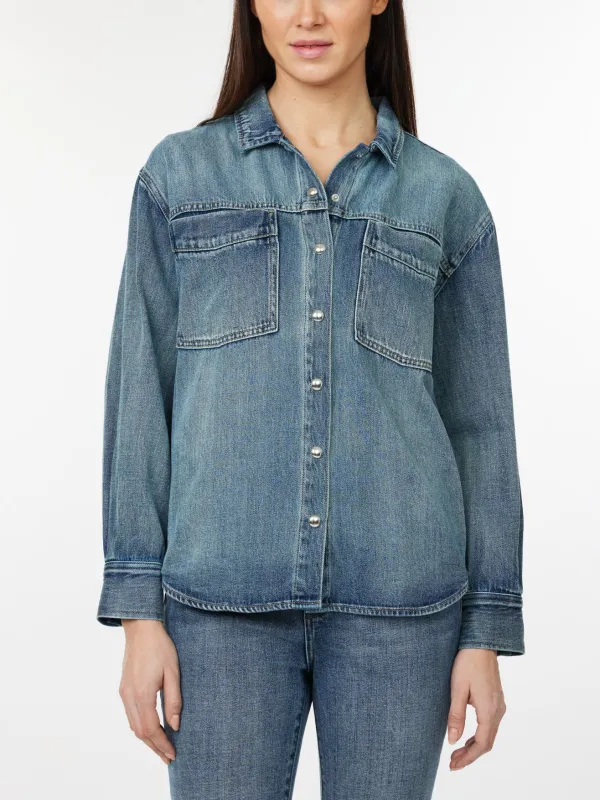 Oversized Denim Shirt sold by Habitual