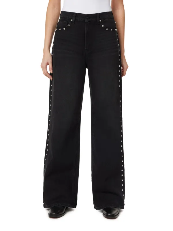 Gemma Wide Leg Studded Jeans sold by Habitual