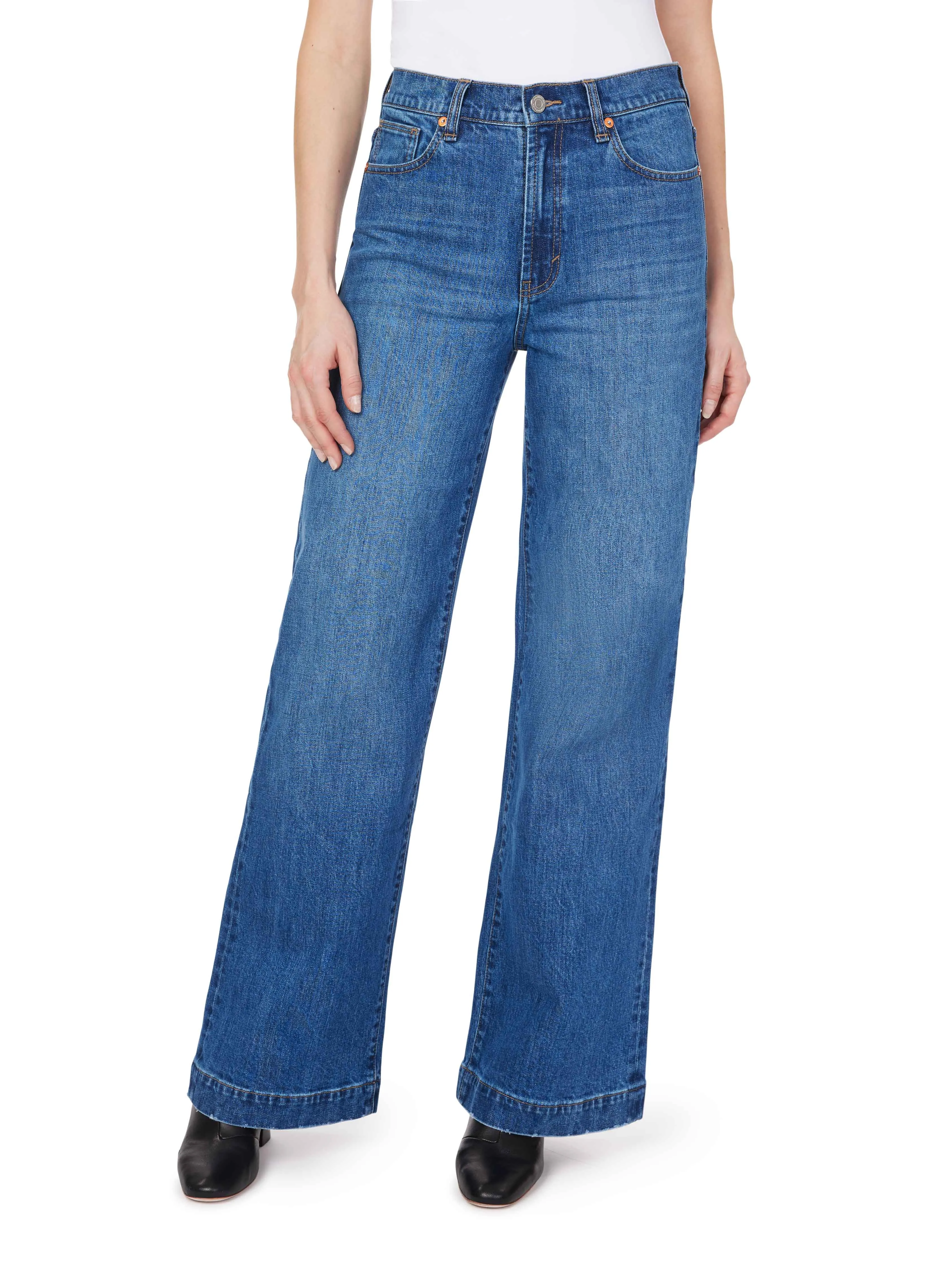 Denver High Rise Wide Leg Jeans sold by Habitual product image thumbnail 4