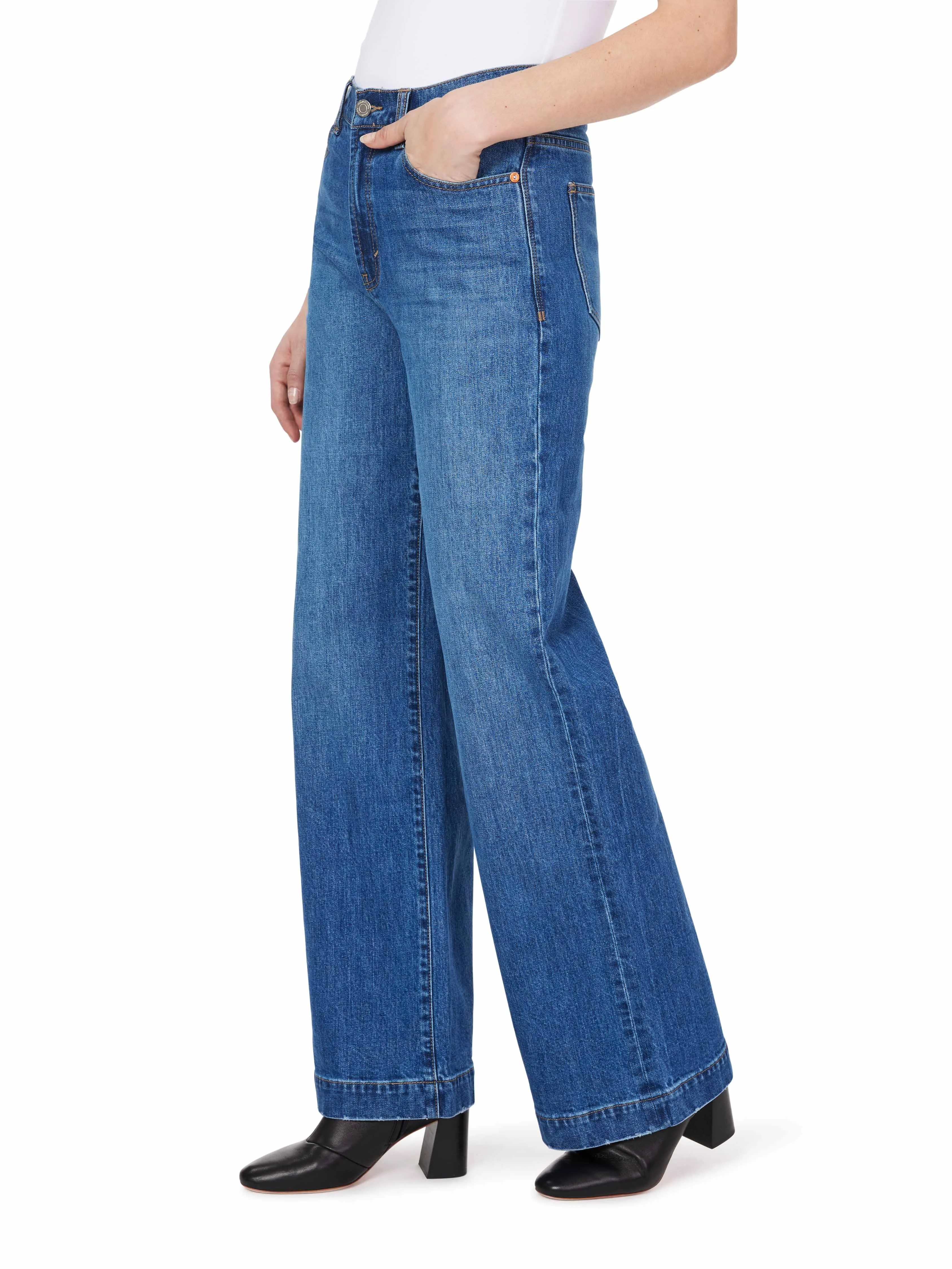 Denver High Rise Wide Leg Jeans sold by Habitual product image thumbnail 5