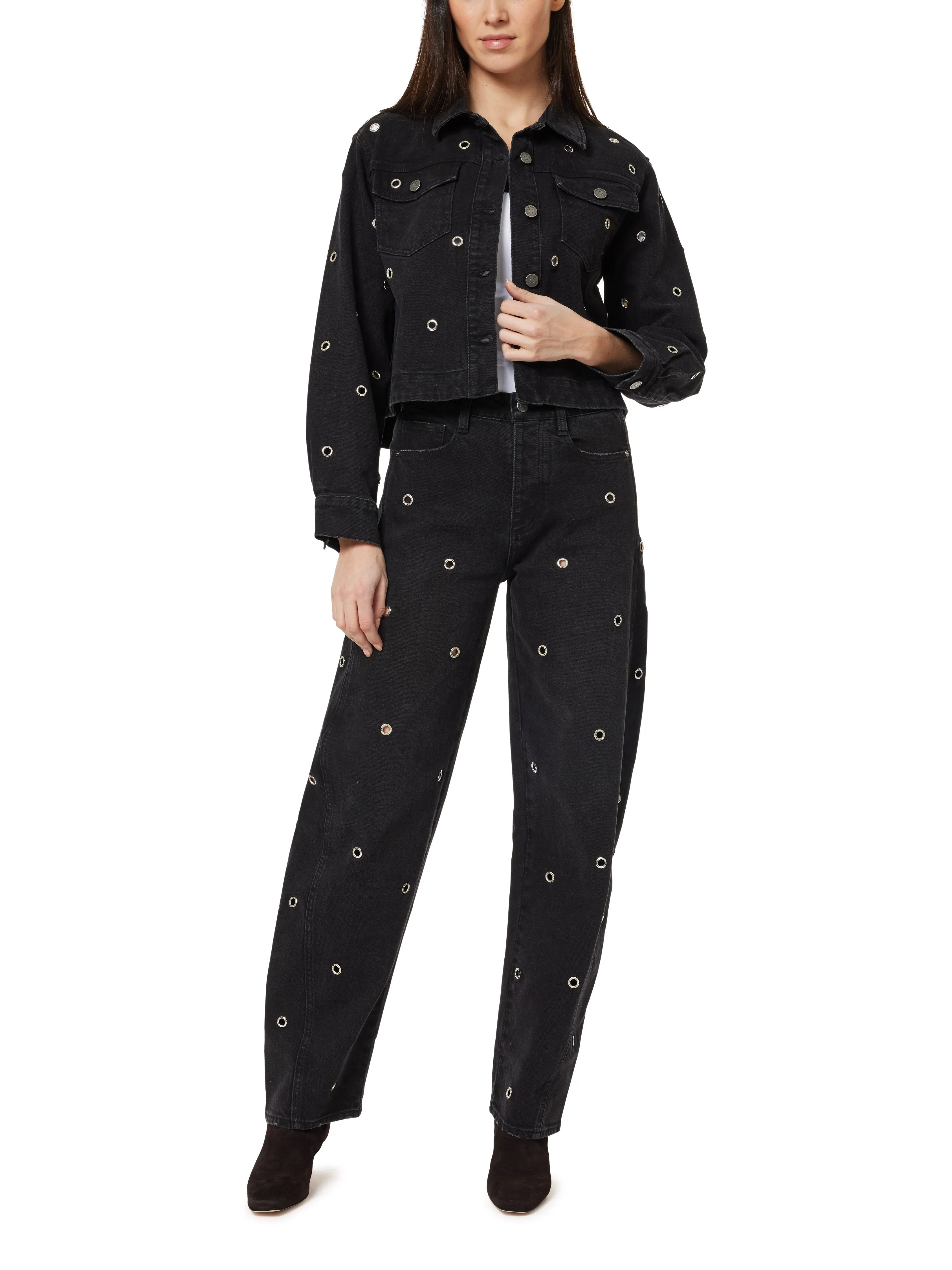 Embellished Cropped Swingy Oversized Jacket sold by Habitual product image thumbnail 4