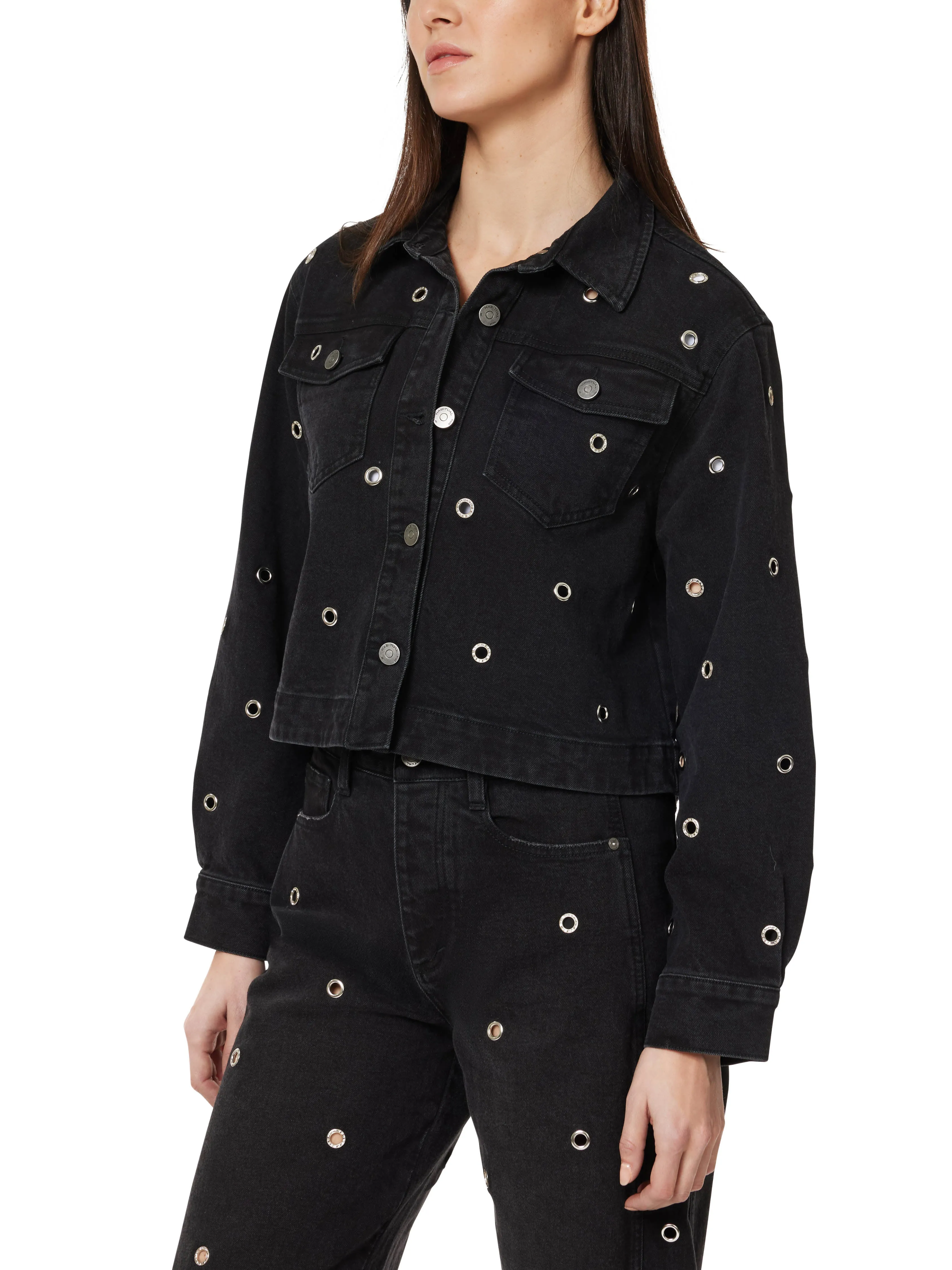 Embellished Cropped Swingy Oversized Jacket sold by Habitual product image thumbnail 2