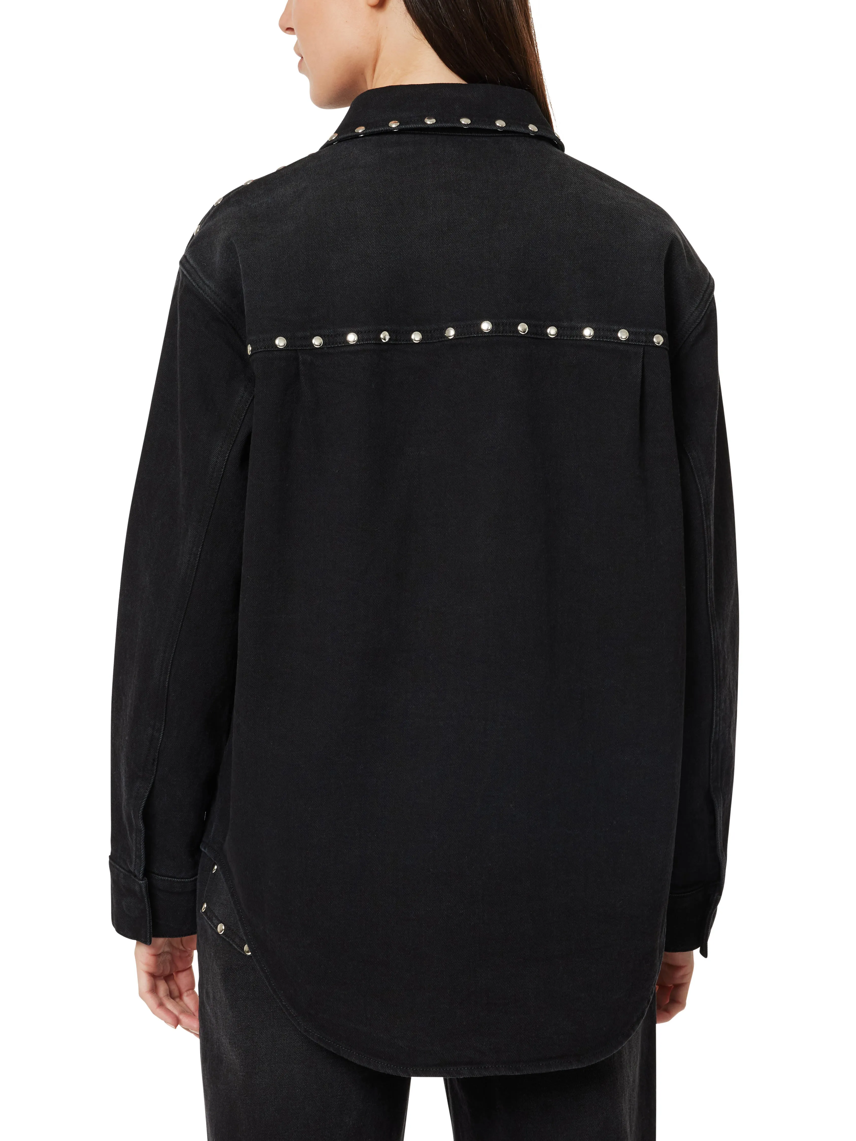 Denim Studded Shirt Jacket sold by Habitual product image thumbnail 3