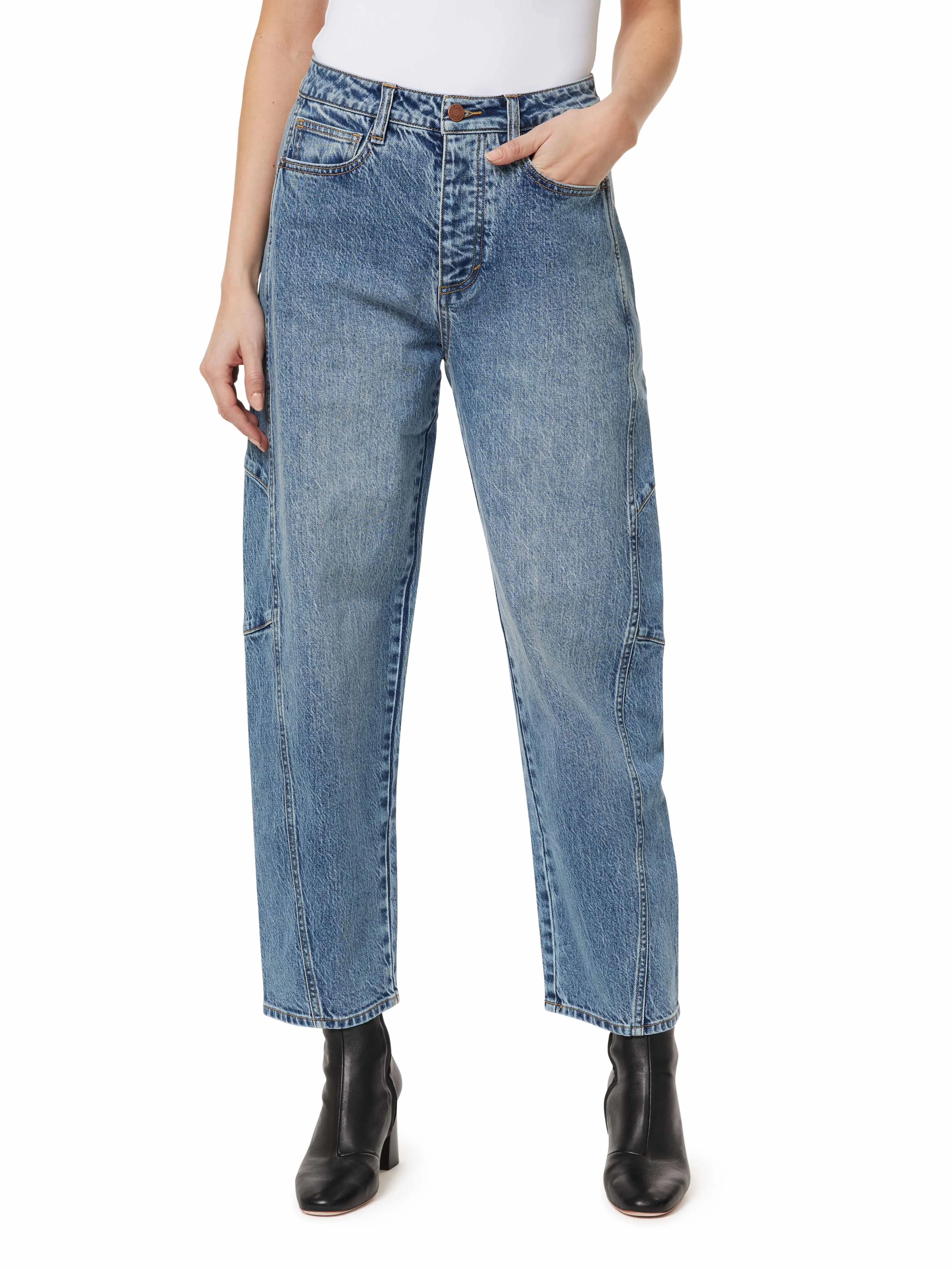 Evie Cropped Barrel Jeans sold by Habitual product image thumbnail 4