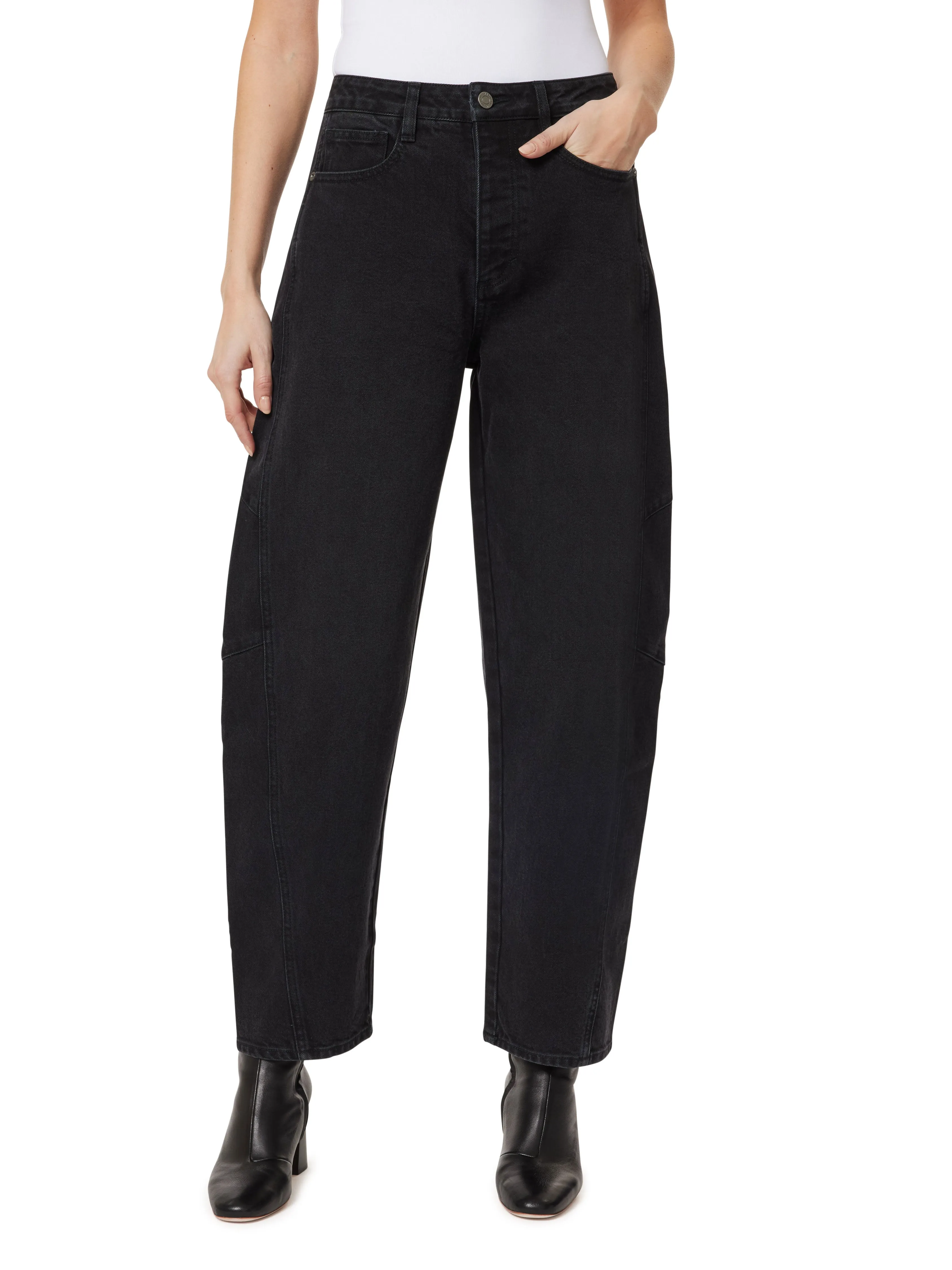 Evie Cropped Barrel Jeans sold by Habitual
