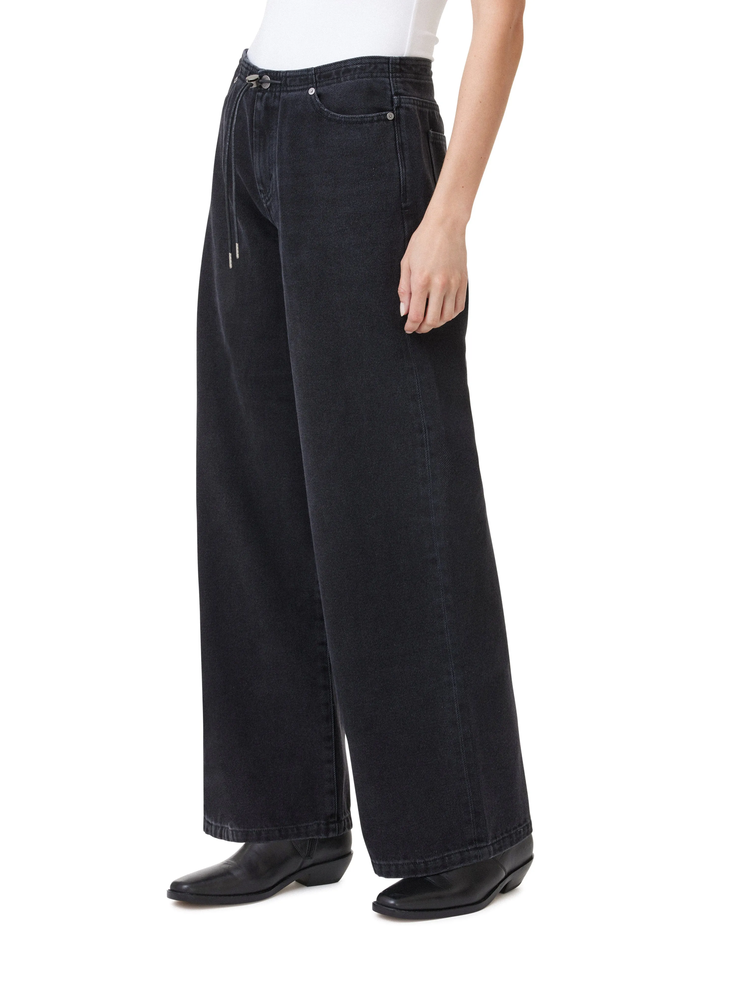 Jade Drawstring Wide Leg Jeans sold by Habitual product image thumbnail 2