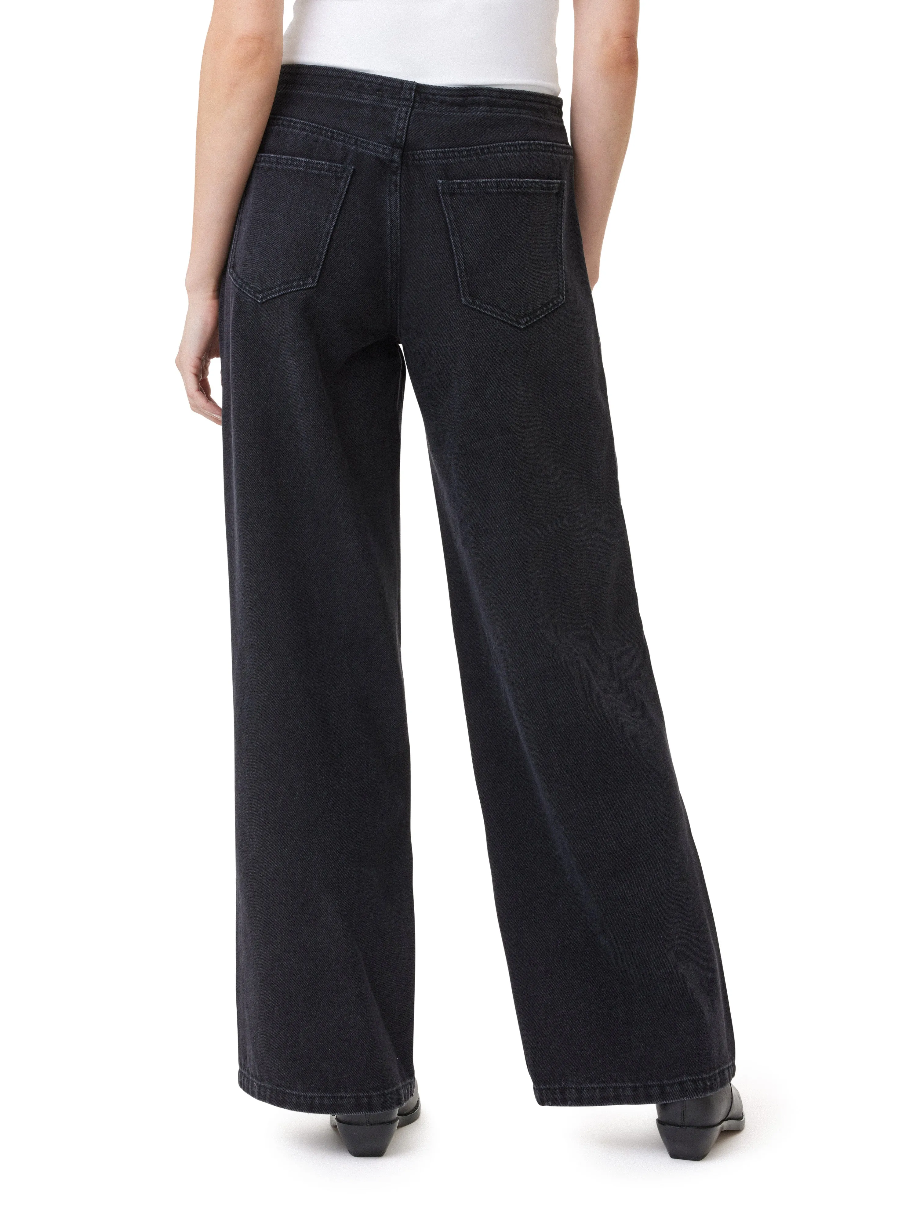 Jade Drawstring Wide Leg Jeans sold by Habitual product image thumbnail 3