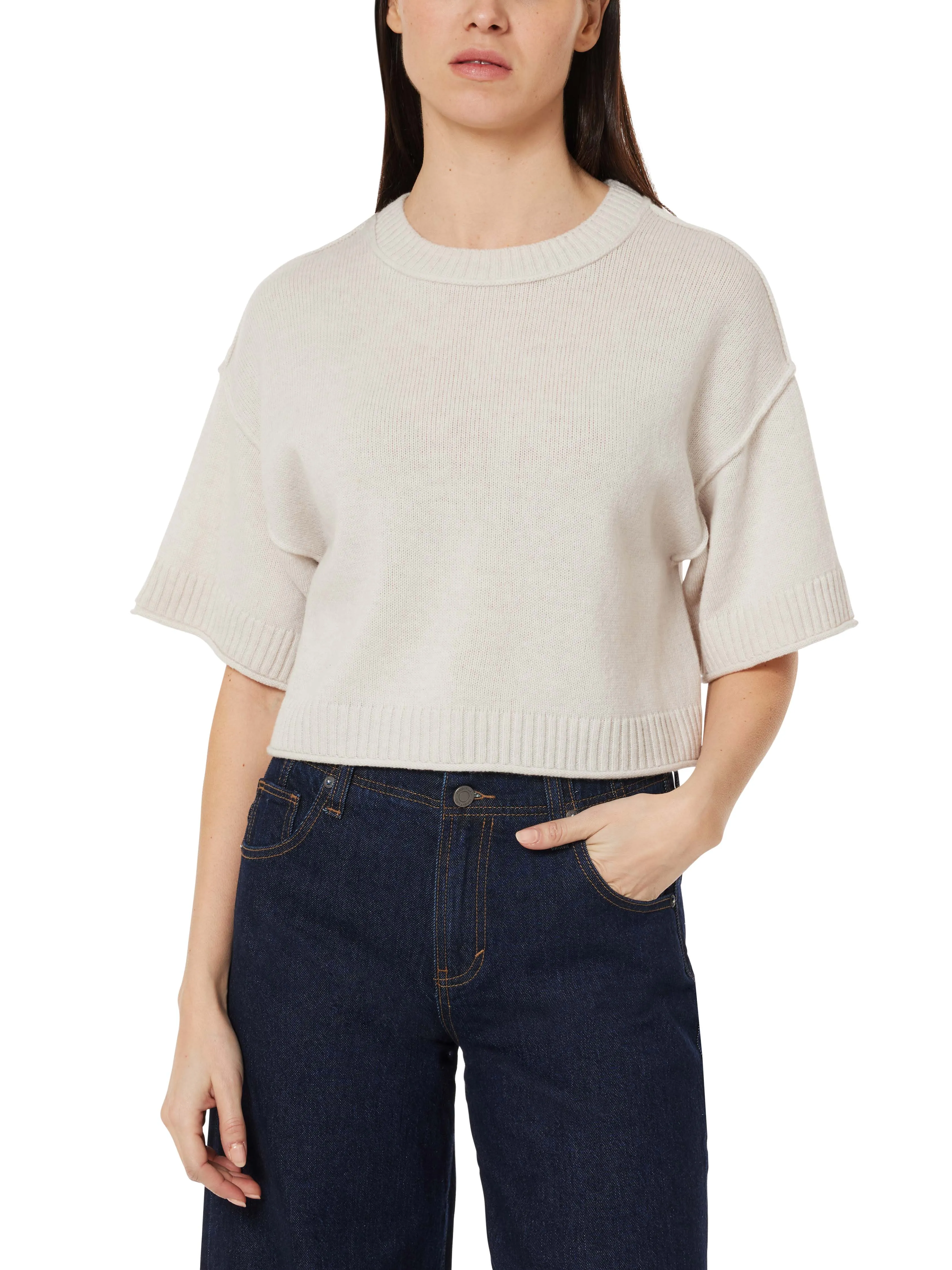 Crewneck Short Sleeve Sweater sold by Habitual