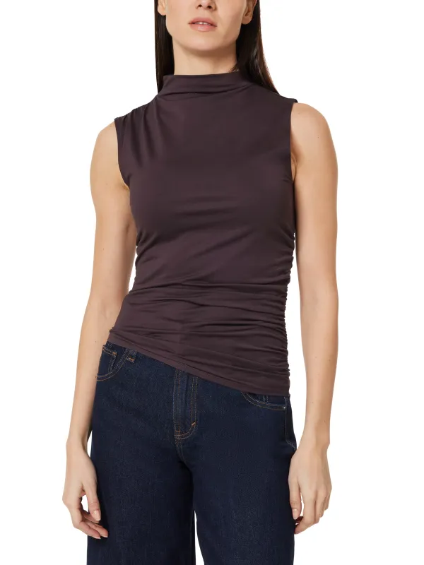 Sleeveless Gathered Top sold by Habitual