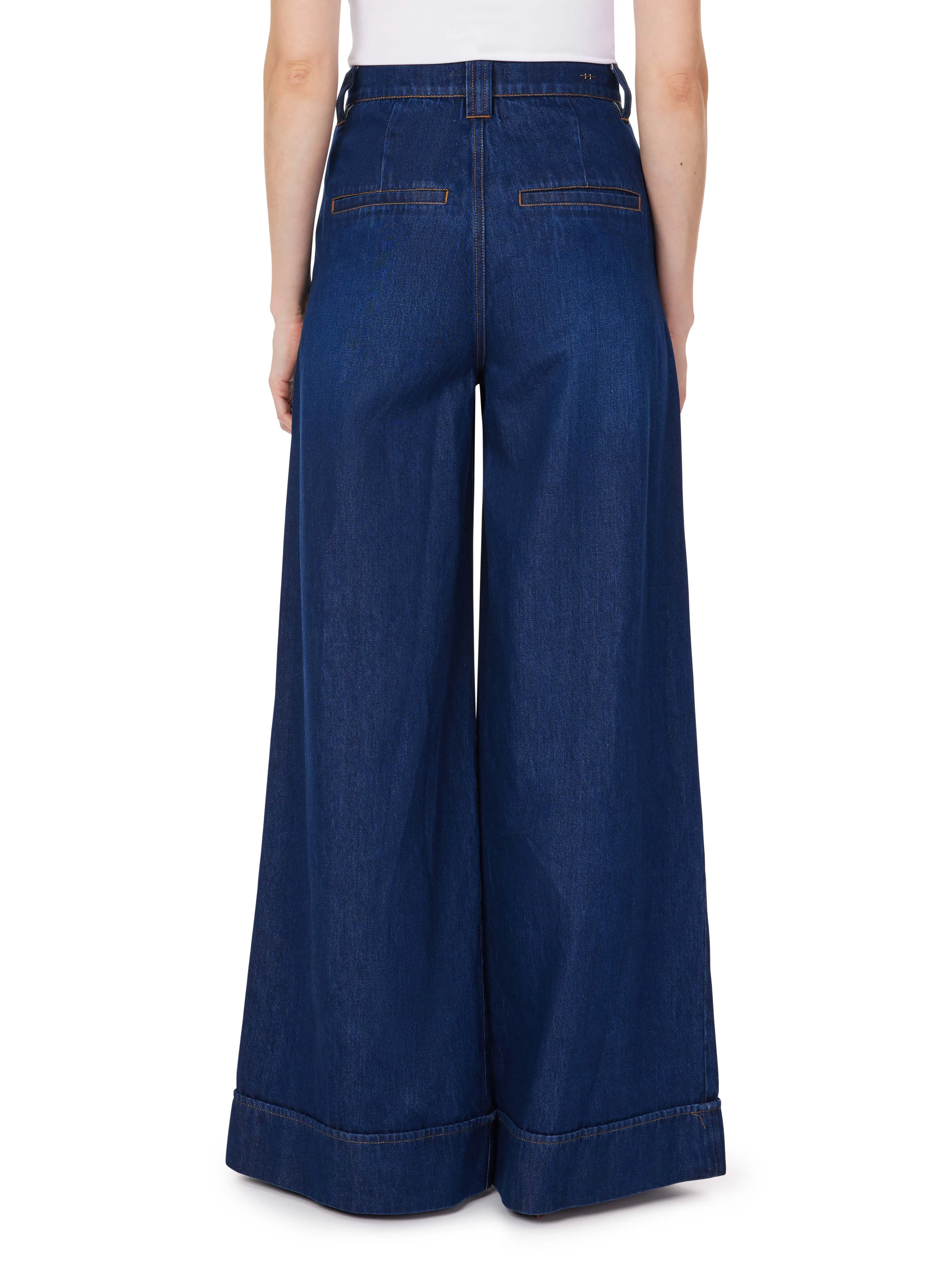 Pleated High Waist Wide Leg Jeans sold by Habitual product image thumbnail 3