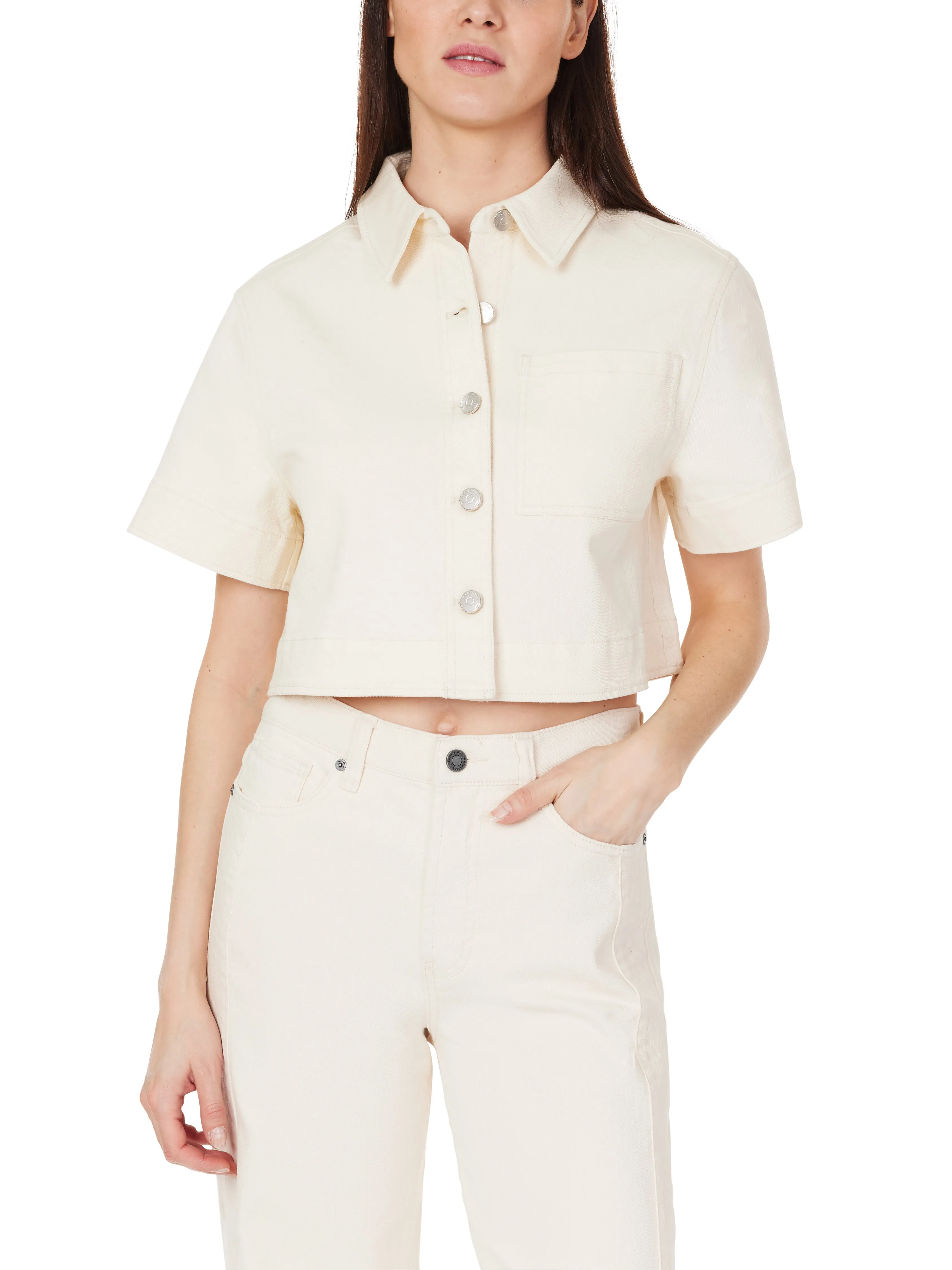 Crop Shacket sold by Habitual