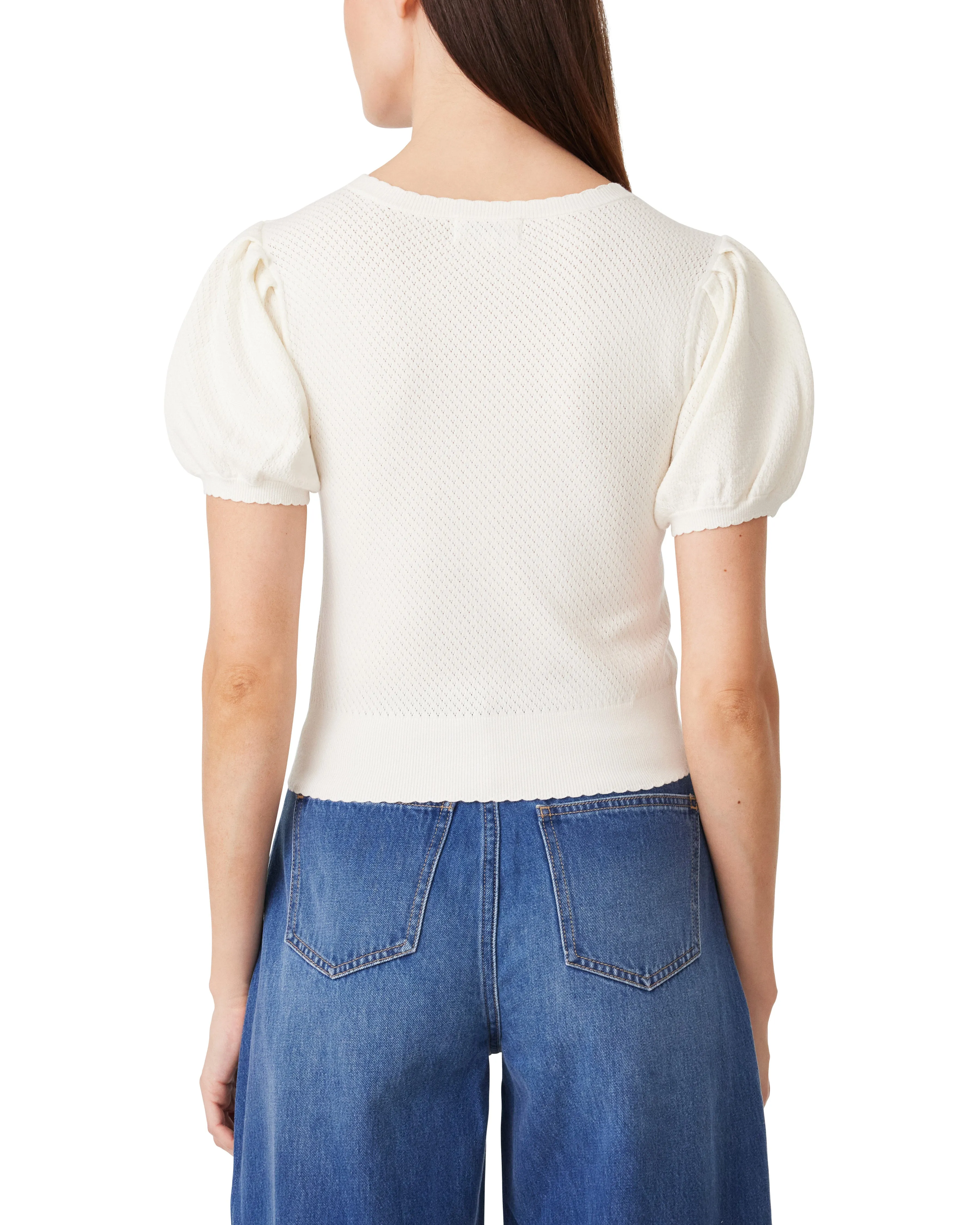 Novelty Short Sleeve V Neck Cardigan sold by Habitual product image thumbnail 3