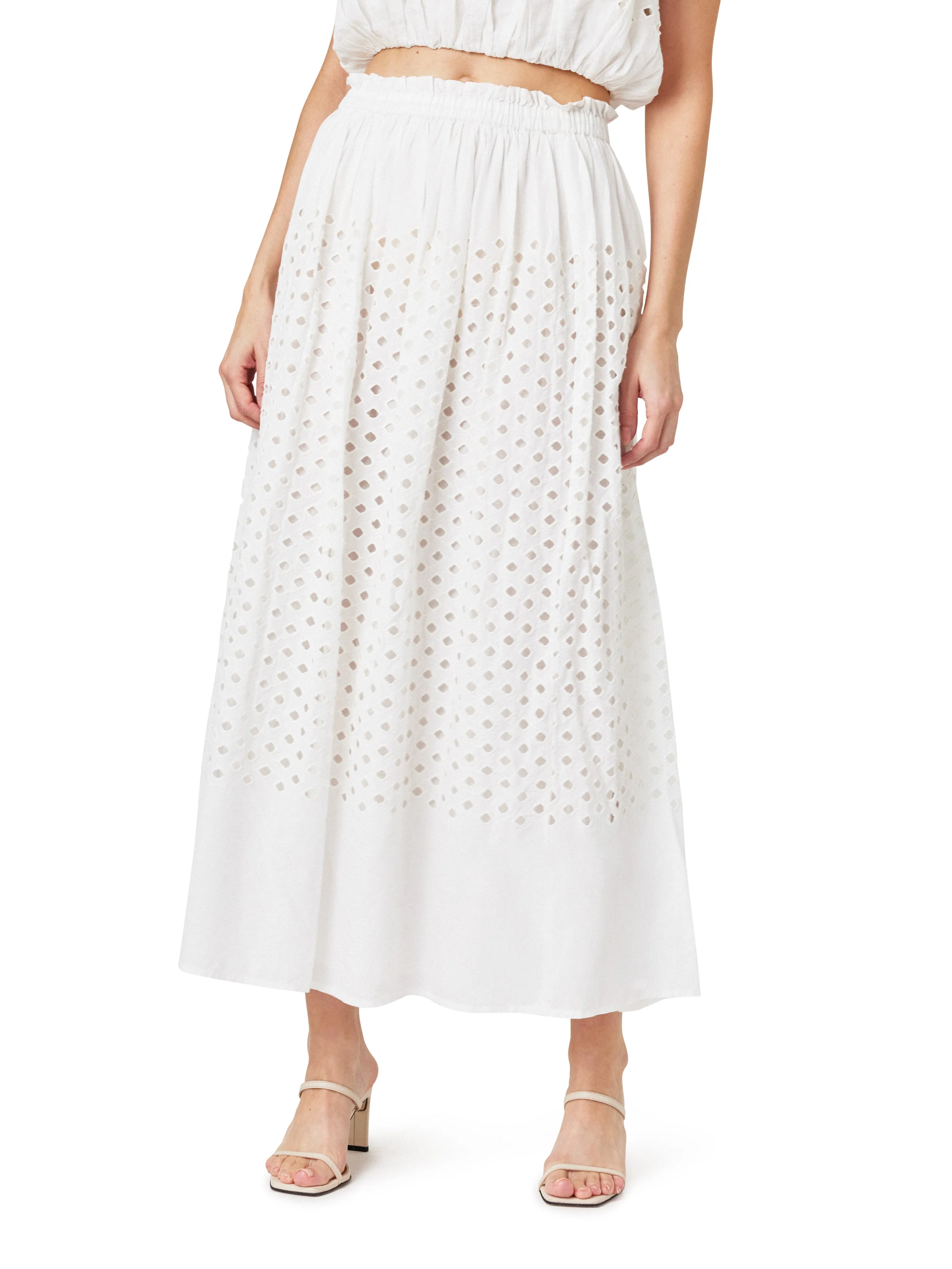 Eyelet Maxi Skirt sold by Habitual
