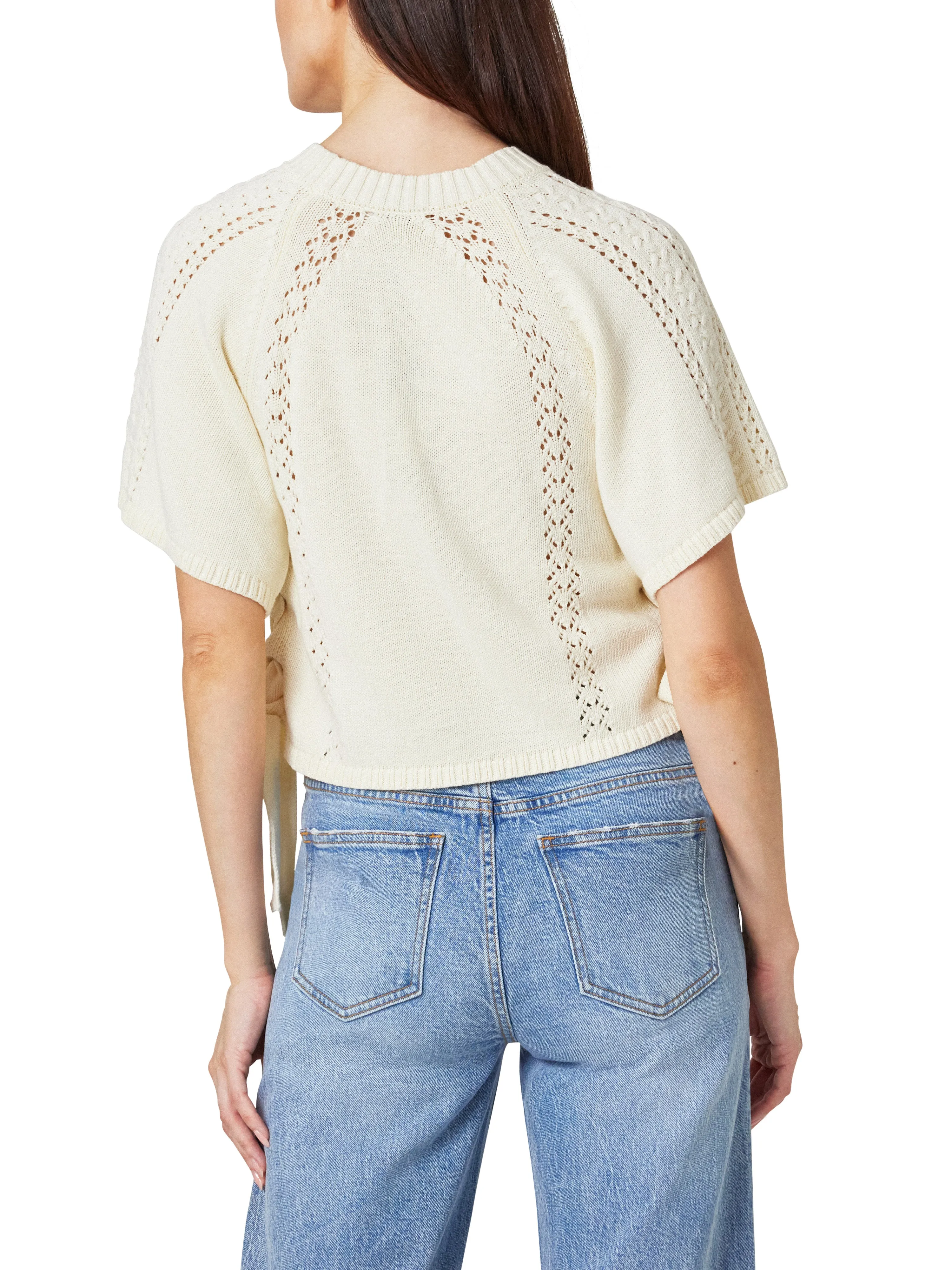 Side Tie Crewneck Sweater sold by Habitual product image thumbnail 3