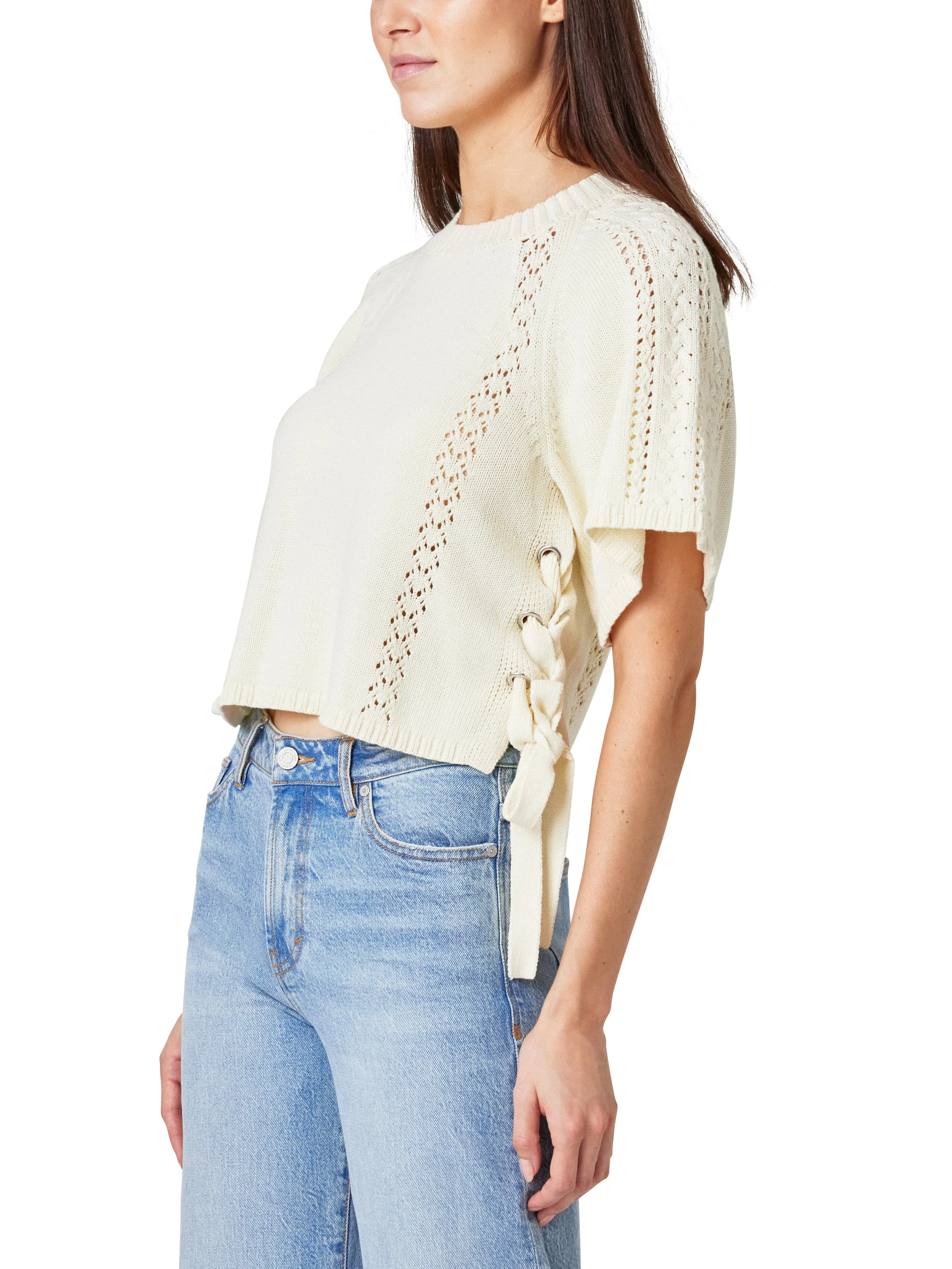 Side Tie Crewneck Sweater sold by Habitual product image thumbnail 2