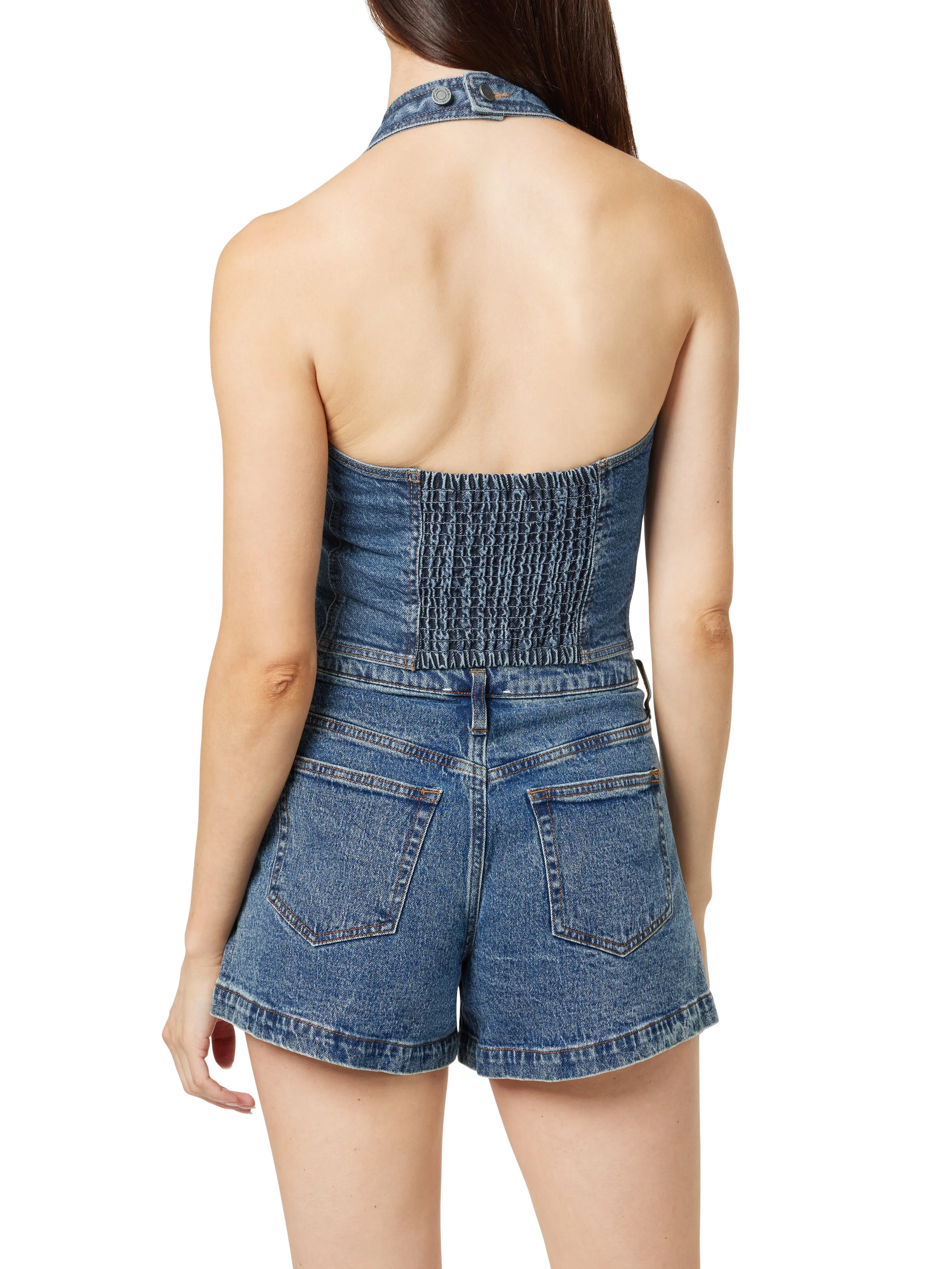 Denim Halter Vest sold by Habitual product image thumbnail 3