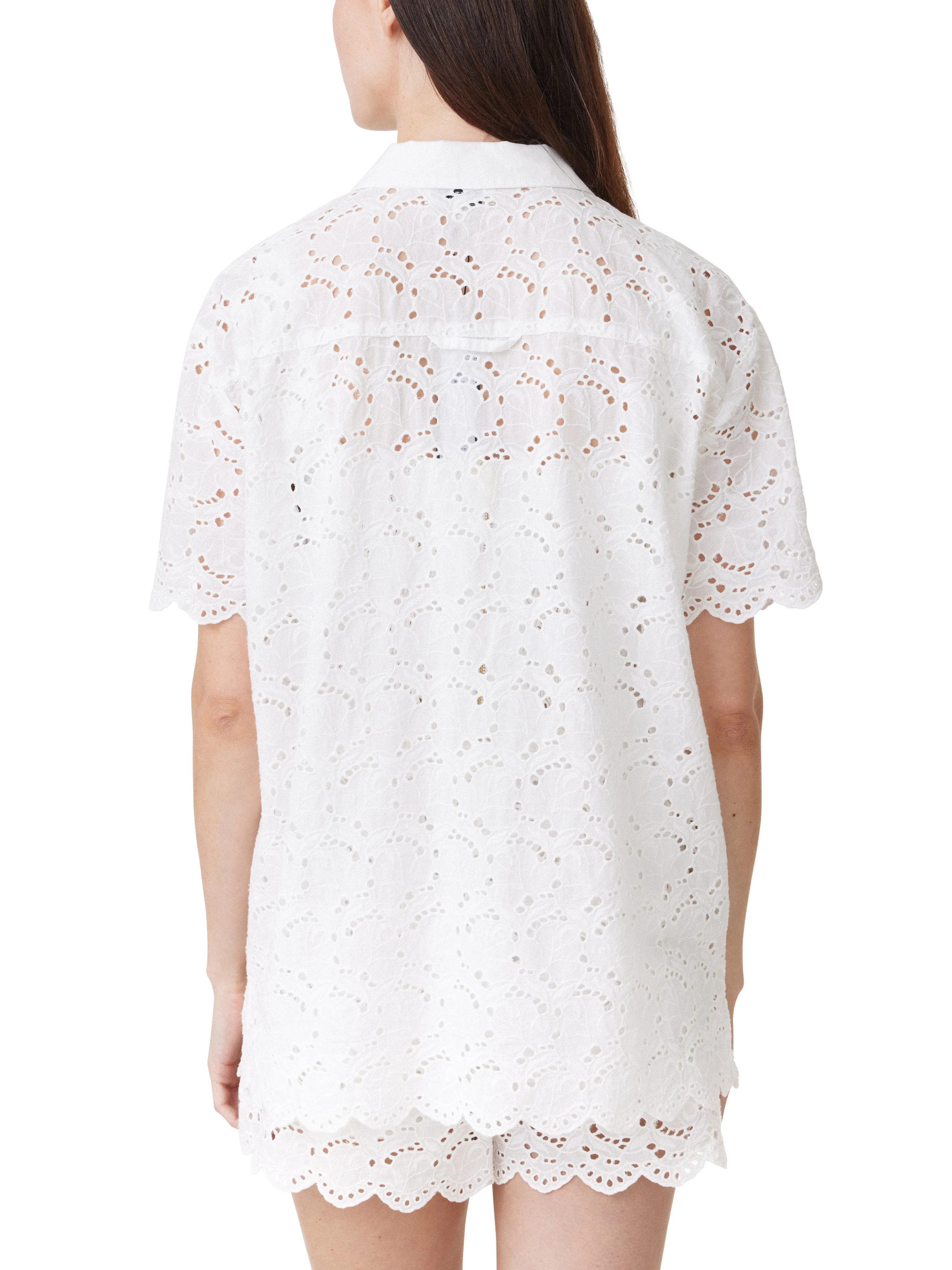 Wave Eyelet Short Sleeve Shirt sold by Habitual product image thumbnail 3