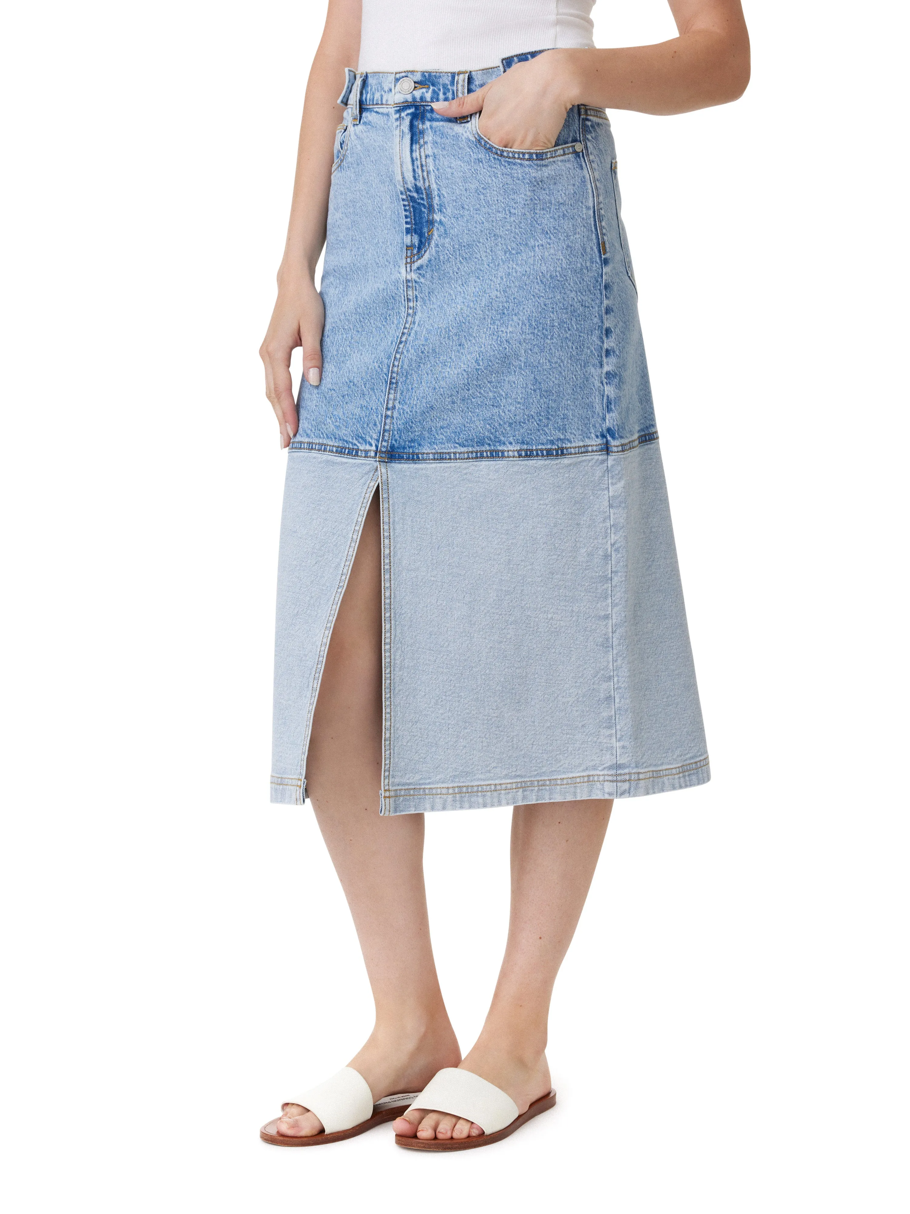 Midi Denim Skirt sold by Habitual product image thumbnail 2