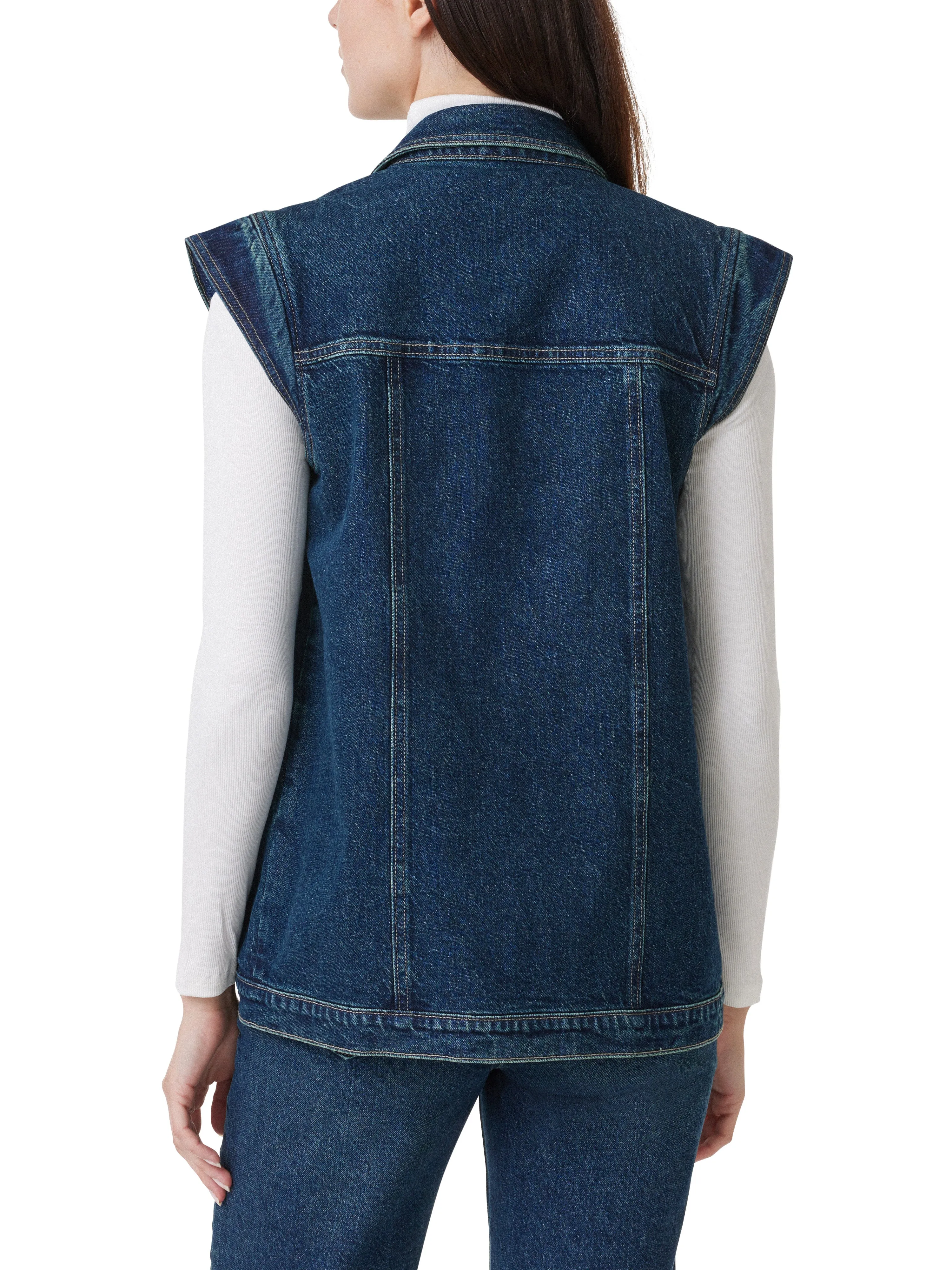 Cap Sleeve Denim Vest sold by Habitual product image thumbnail 3
