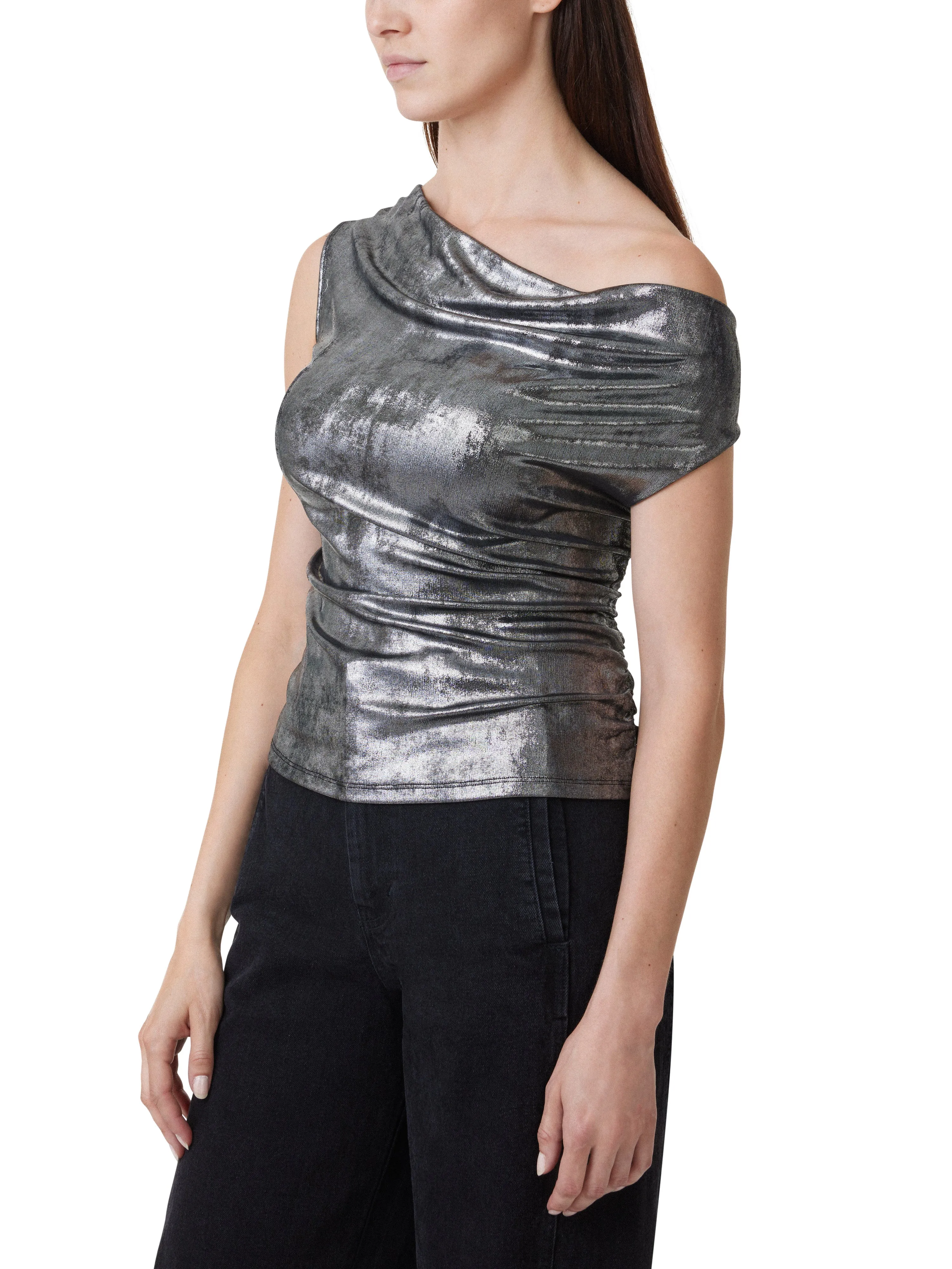 Off The Shoulder Knit Shimmer Top sold by Habitual product image thumbnail 2