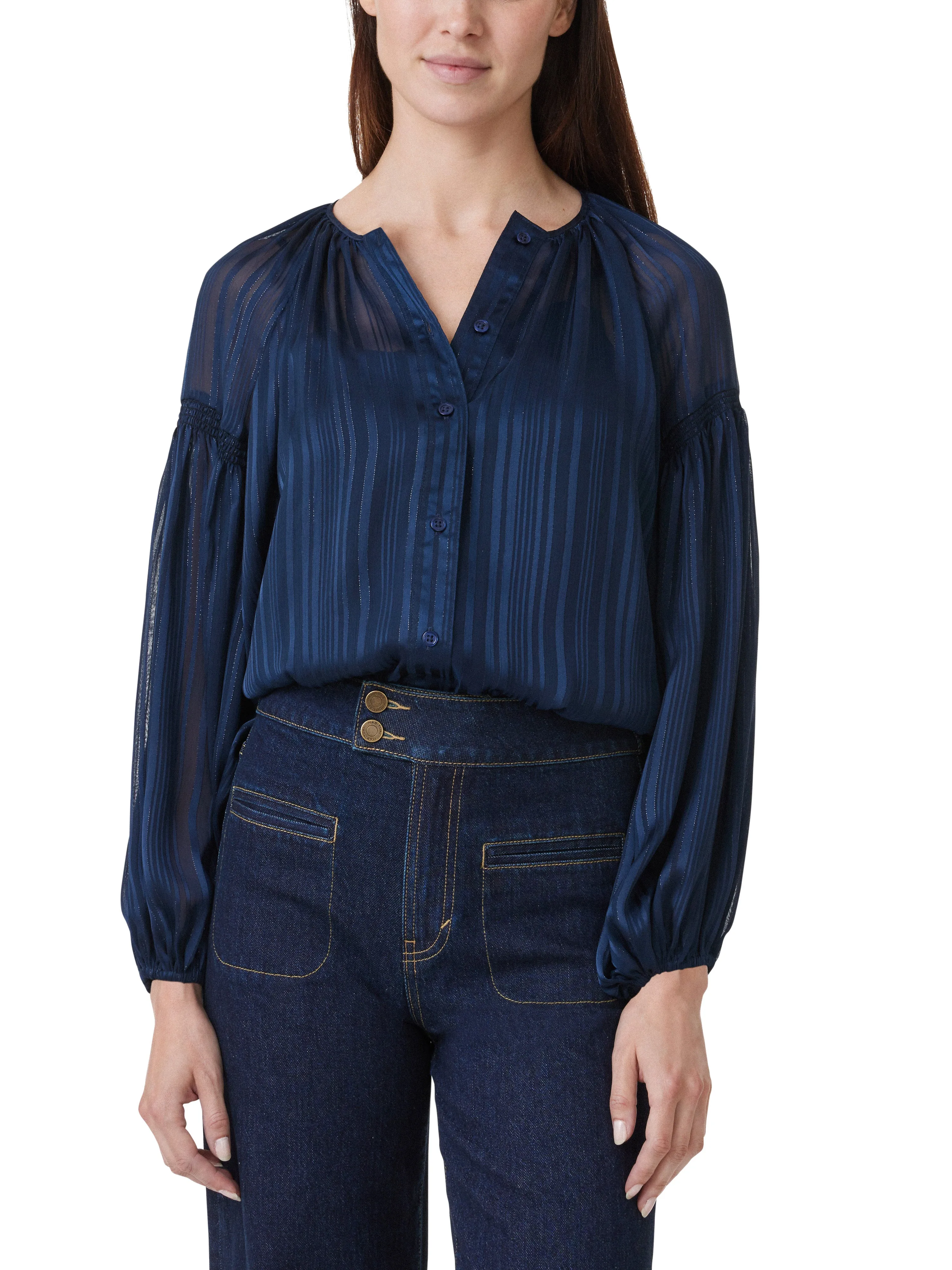 Balloon Sleeve Blouse sold by Habitual