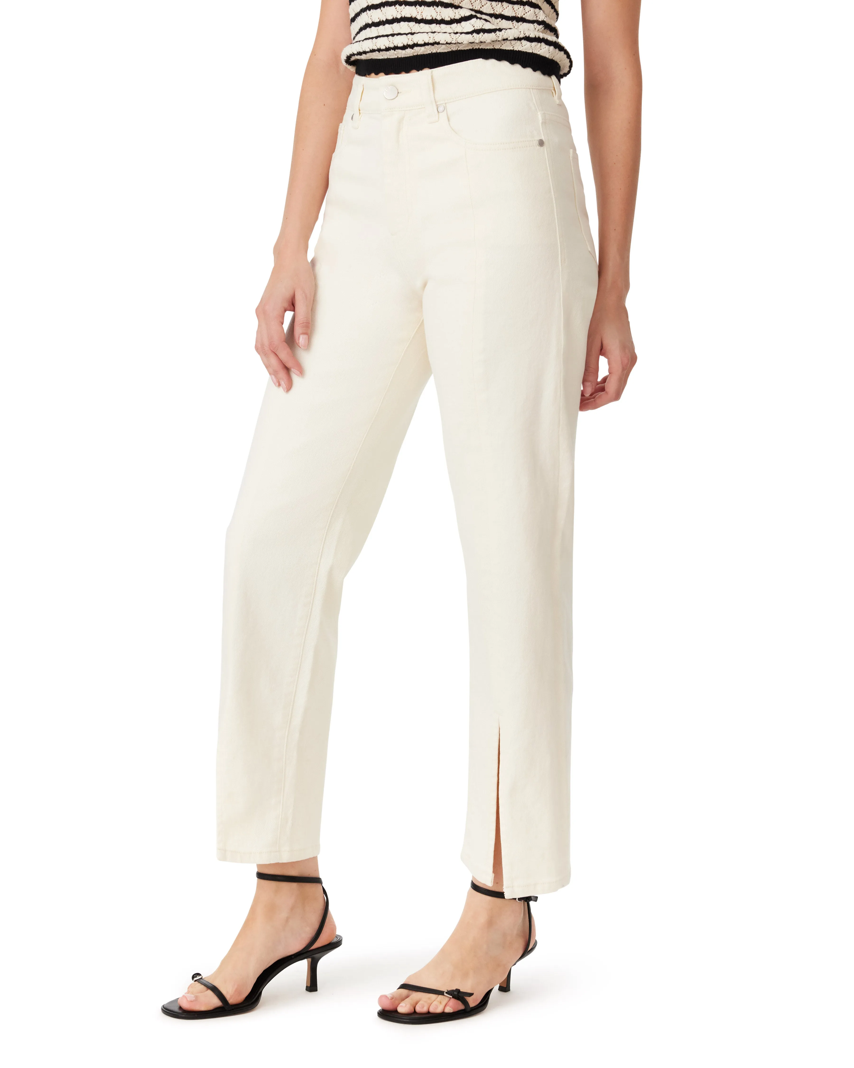 High Rise Straight Slit Jeans sold by Habitual product image thumbnail 2