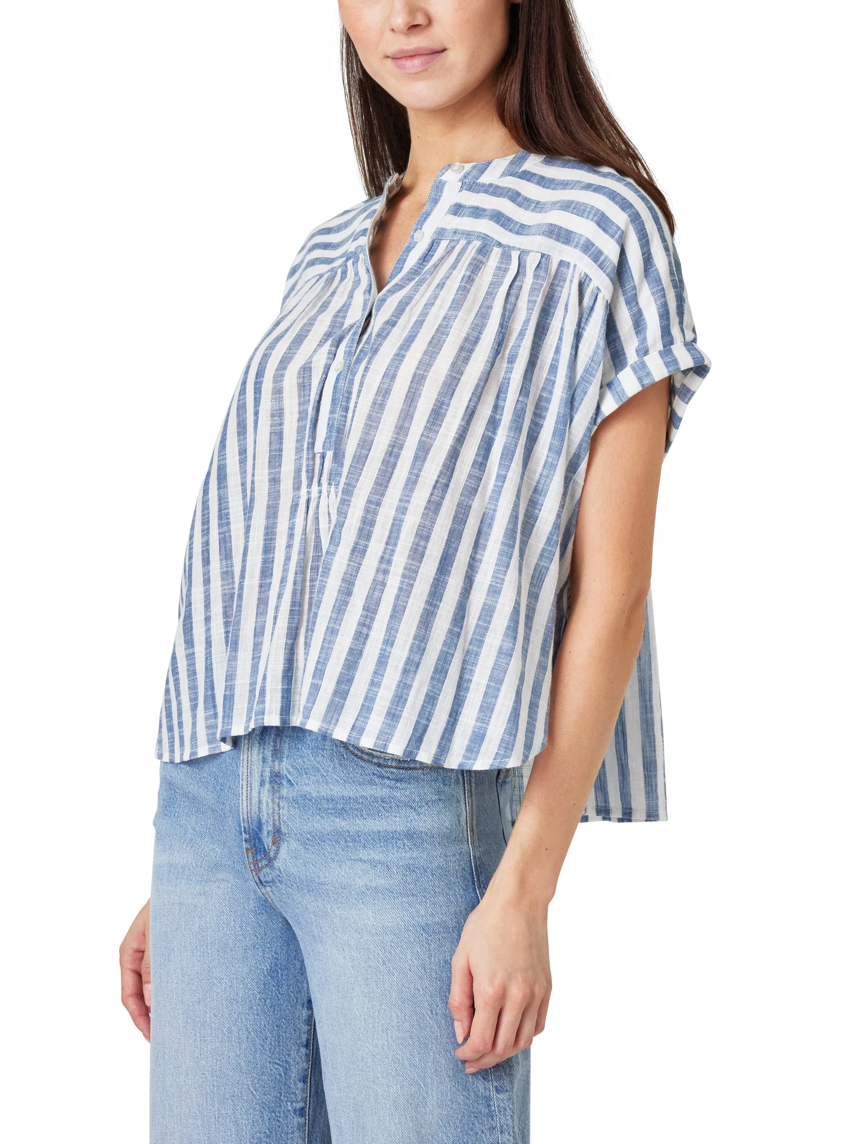 Stripe Placket Blouse sold by Habitual product image thumbnail 2