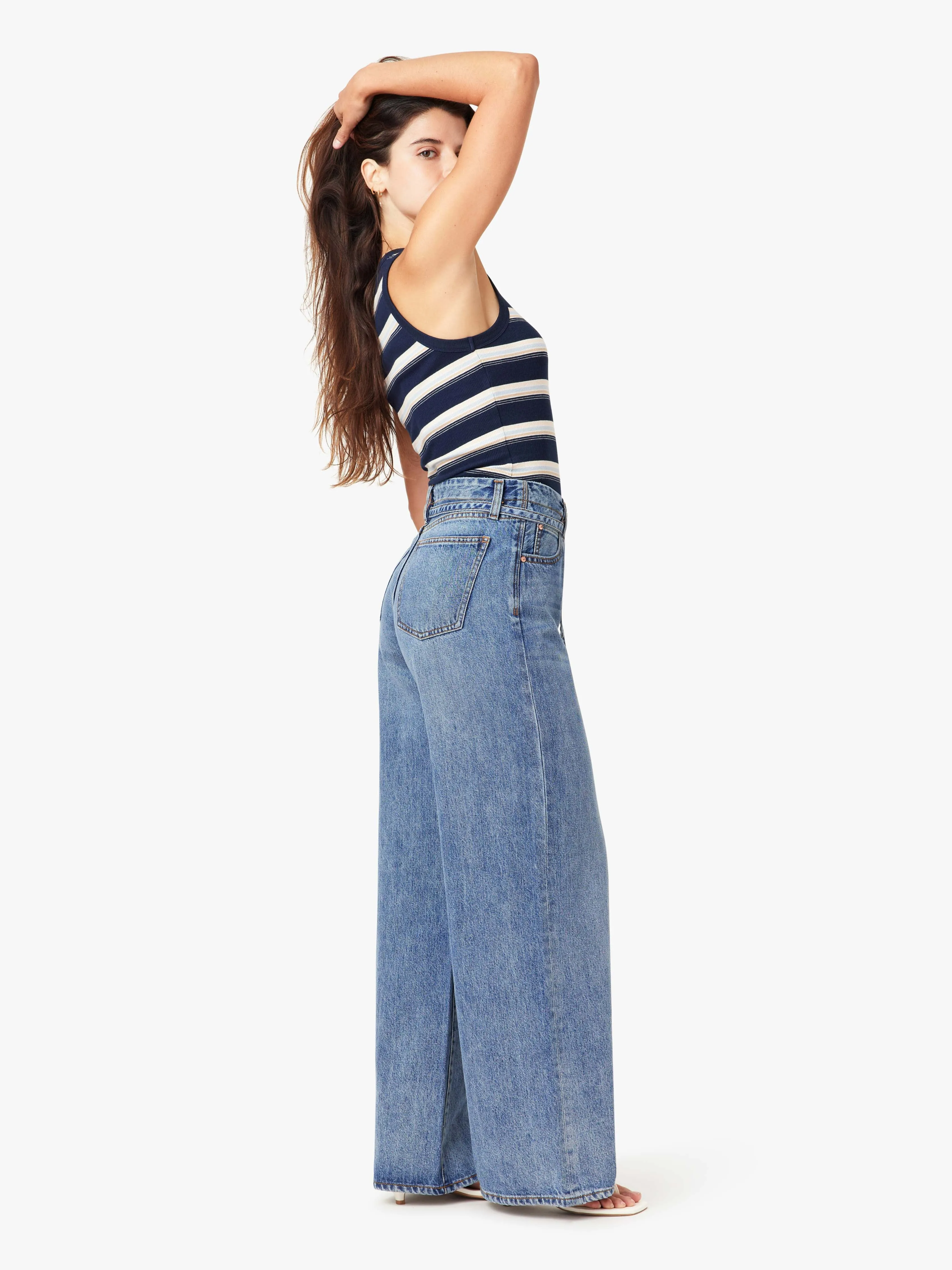 Brynn Belted Wide Leg Jeans sold by Habitual product image thumbnail 2