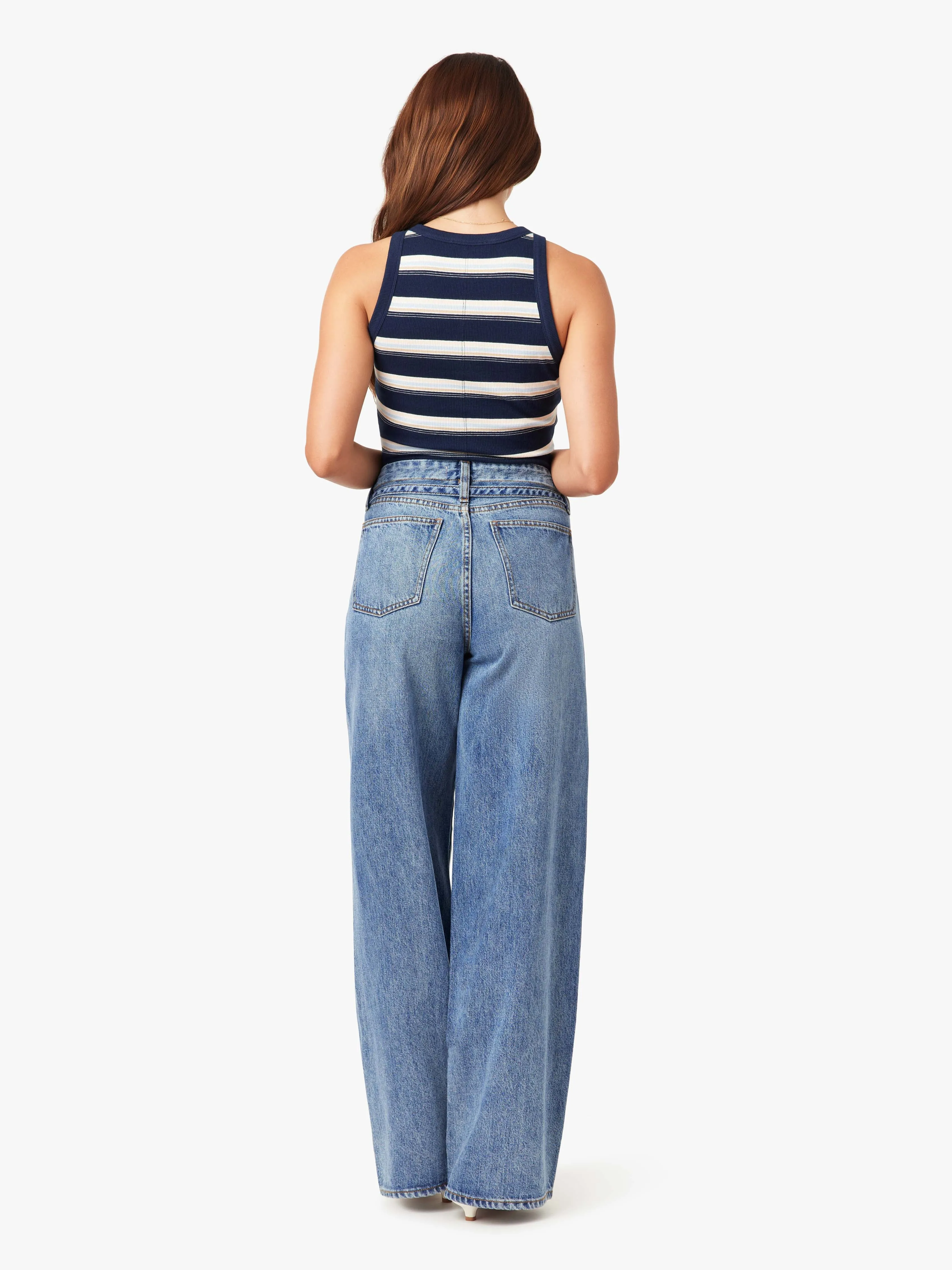 Brynn Belted Wide Leg Jeans sold by Habitual product image thumbnail 3