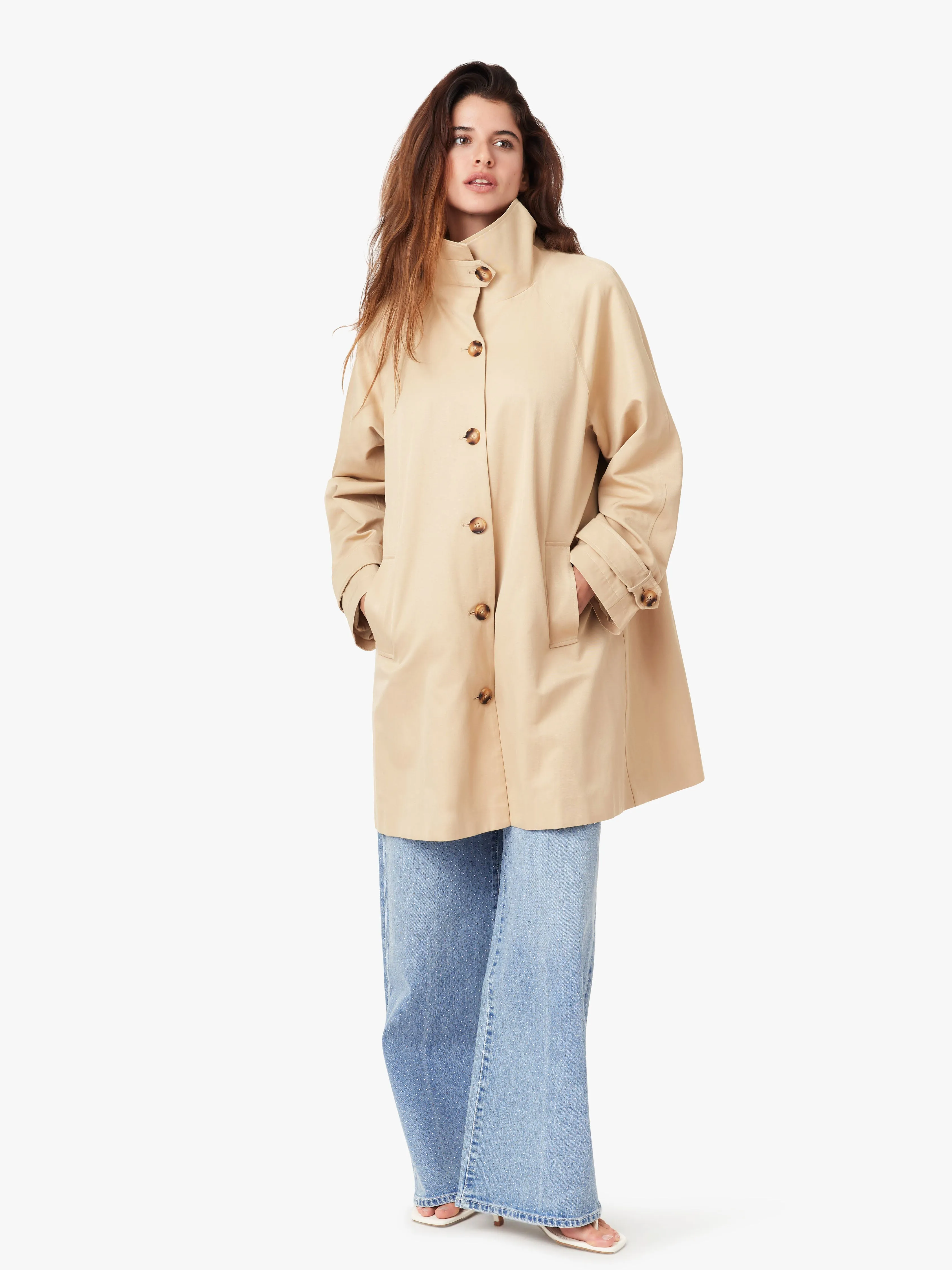 High Neck Trench Coat sold by Habitual