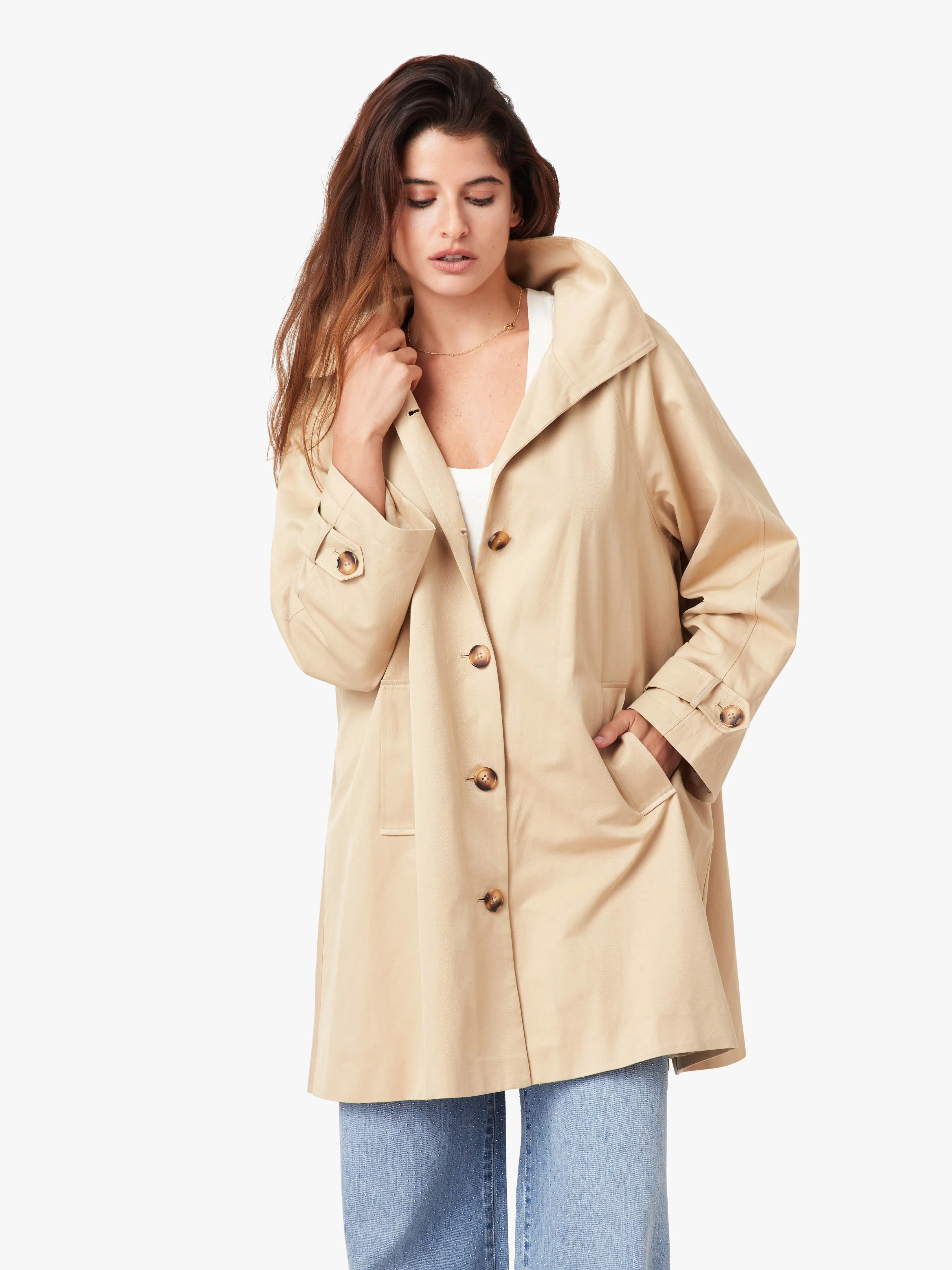 High Neck Trench Coat sold by Habitual product image thumbnail 5