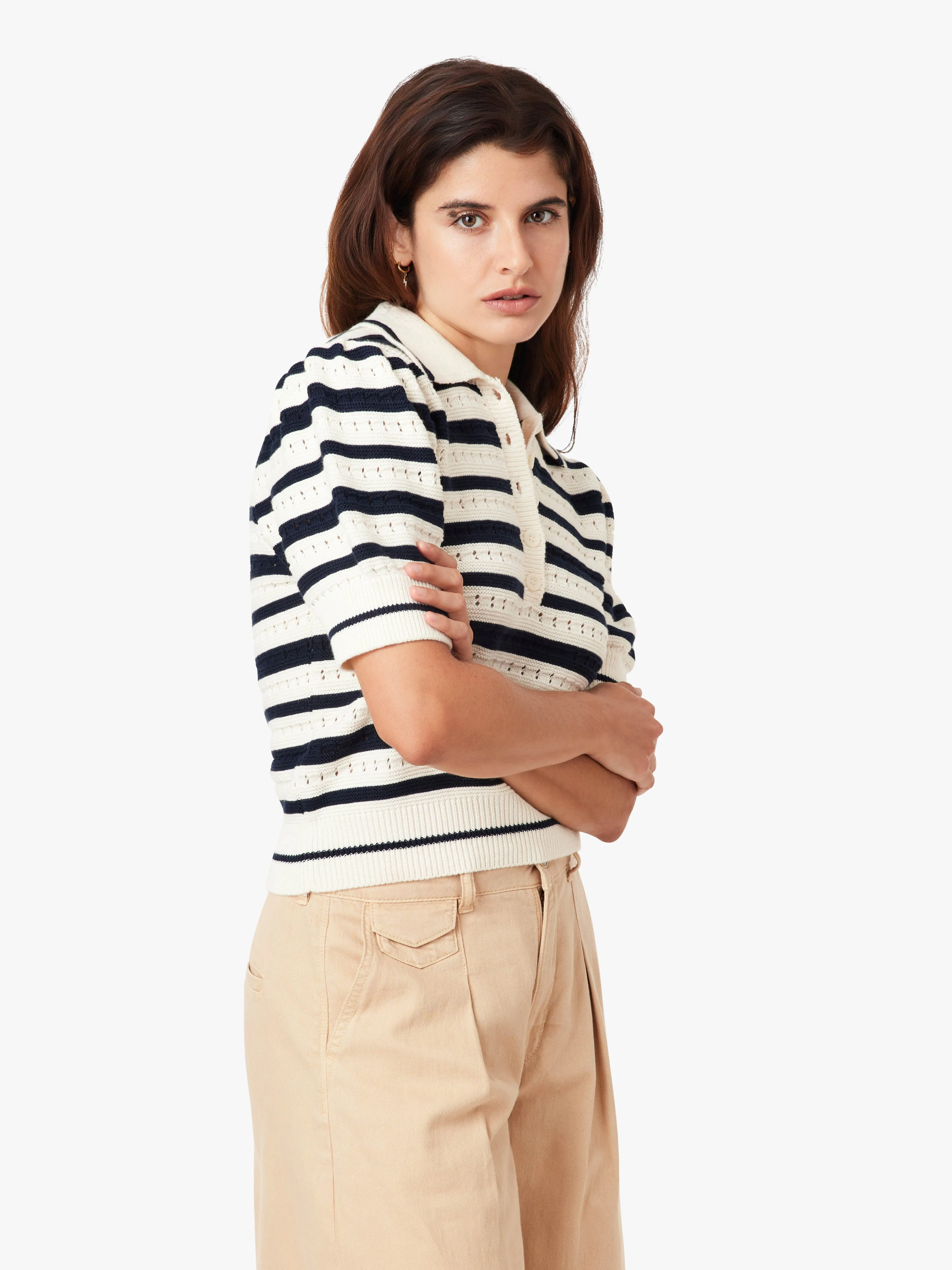 Striped Polo Sweater sold by Habitual product image thumbnail 2