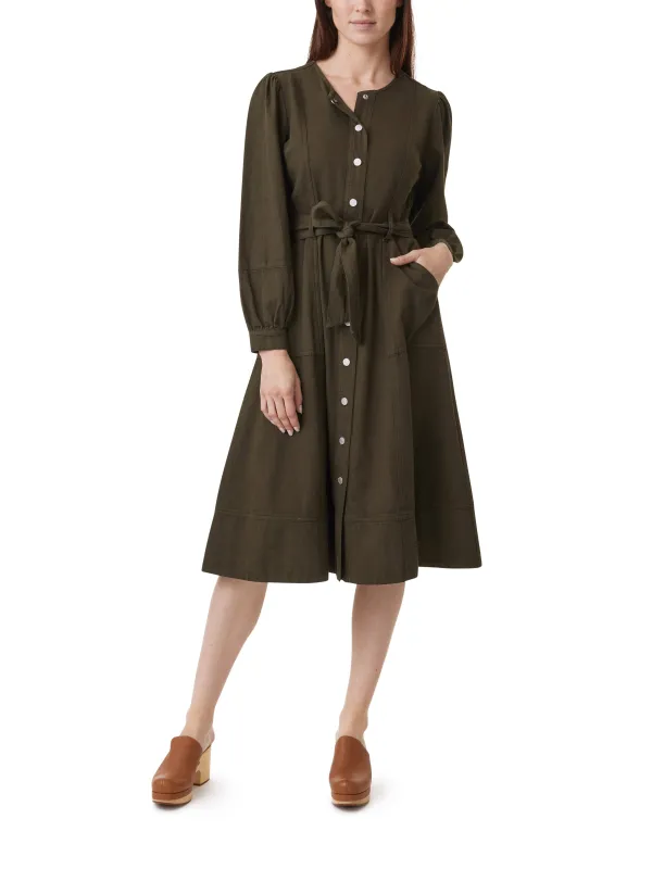 Long Sleeve Belted Dress made by Habitual