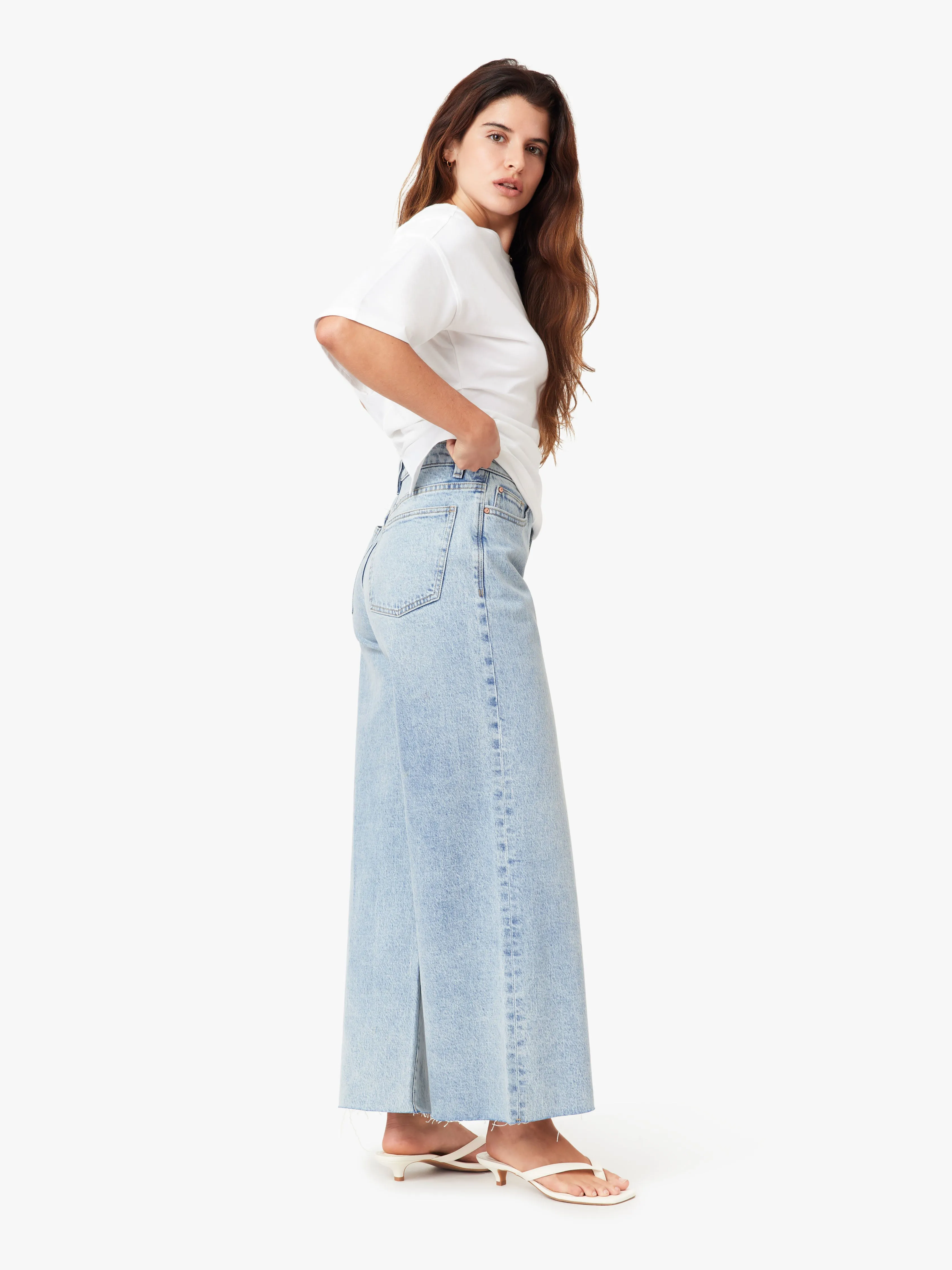 Denver Wide Leg Crop Jeans sold by Habitual product image thumbnail 2