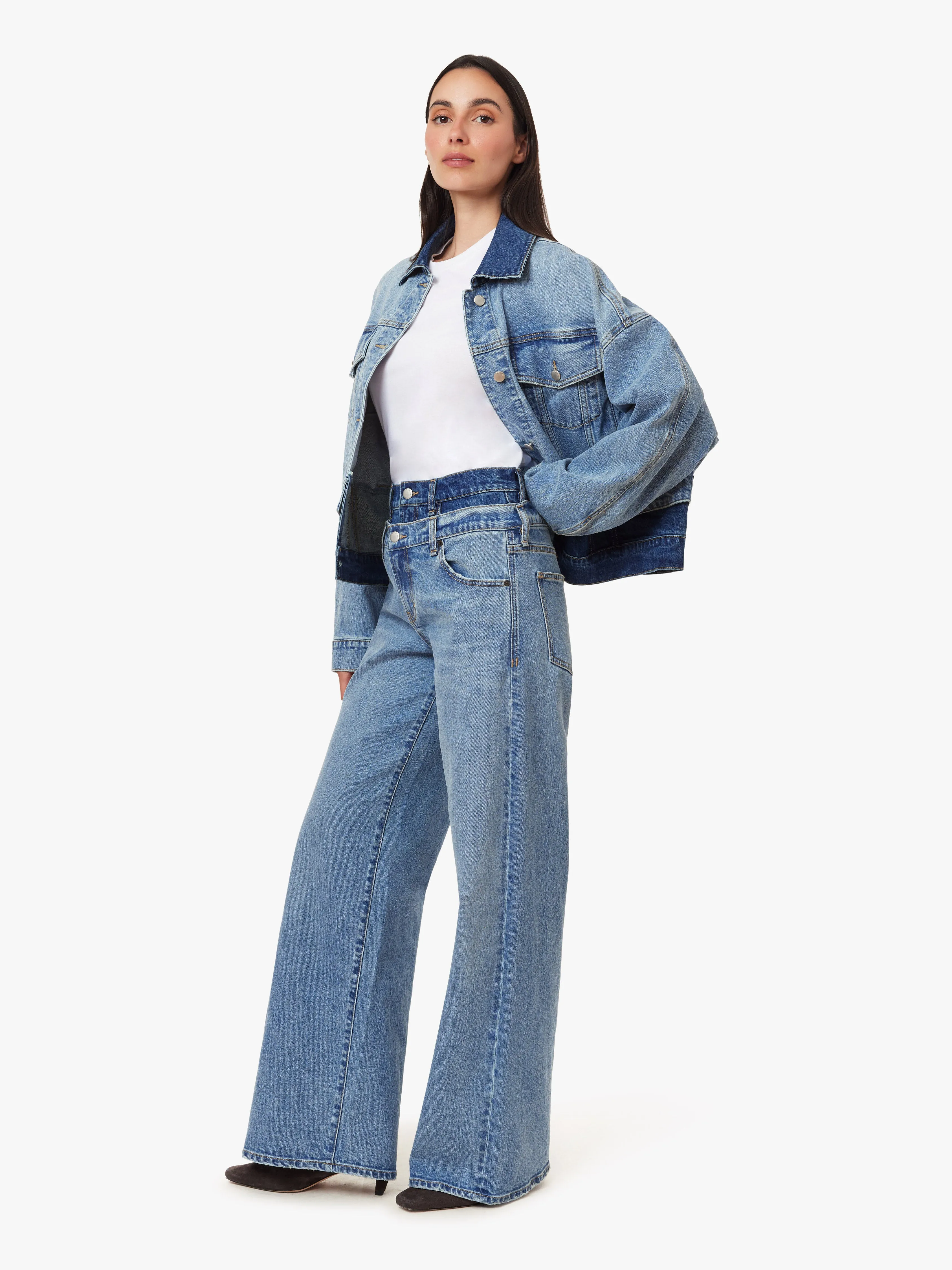 Gemma Double Waistband Wide Leg Slouch sold by Habitual product image thumbnail 4