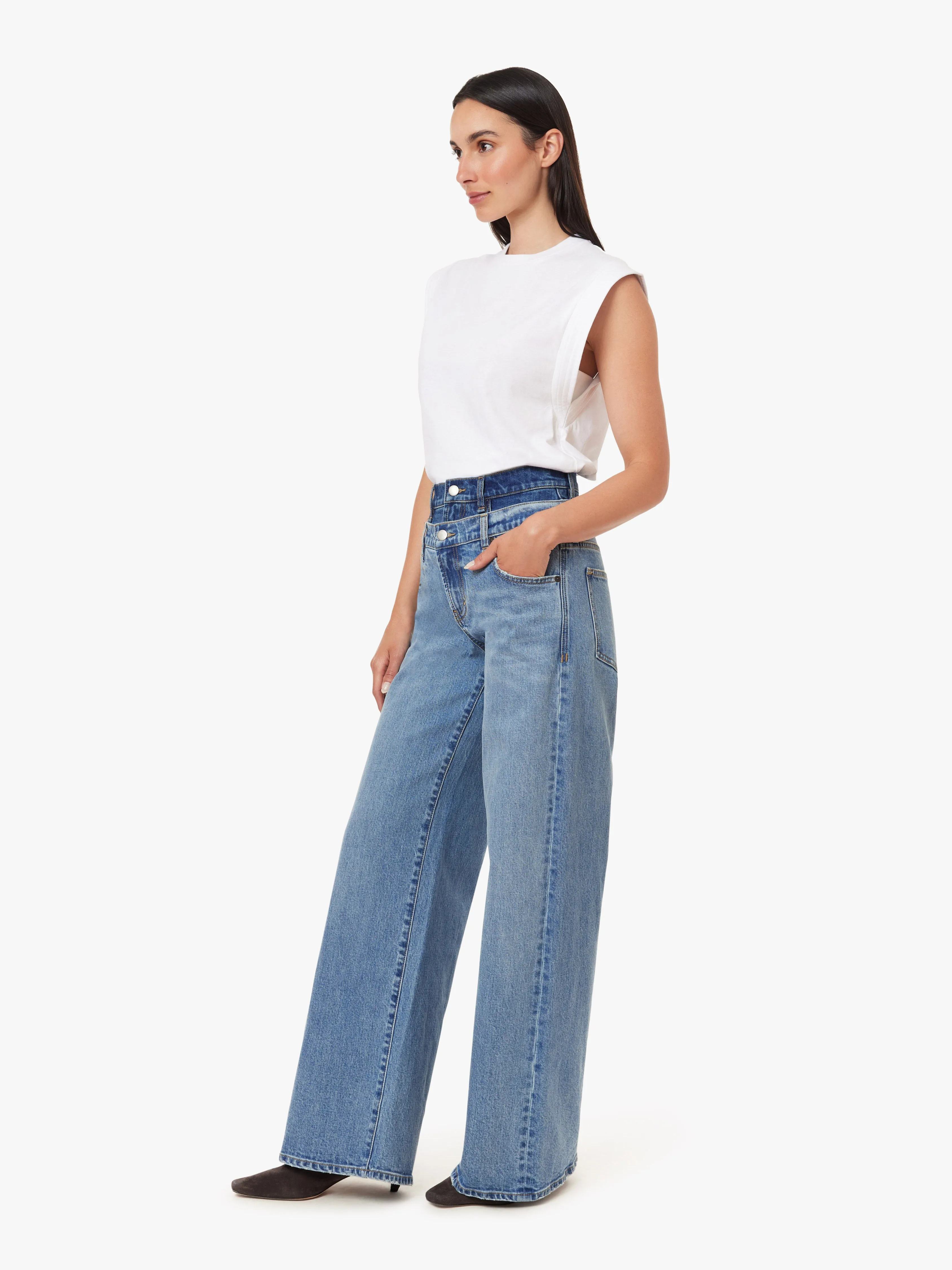 Gemma Double Waistband Wide Leg Slouch sold by Habitual product image thumbnail 2