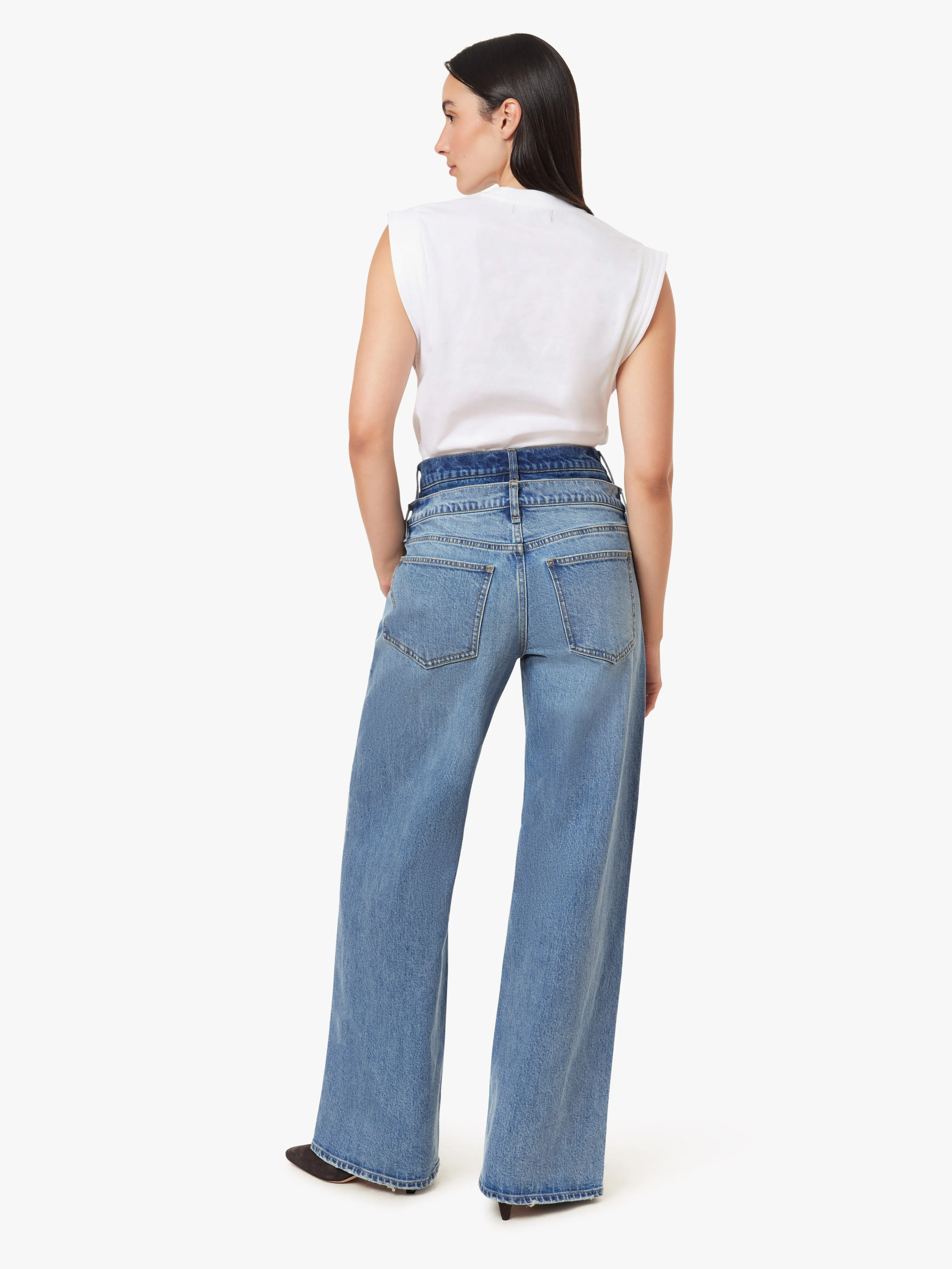 Gemma Double Waistband Wide Leg Slouch sold by Habitual product image thumbnail 3