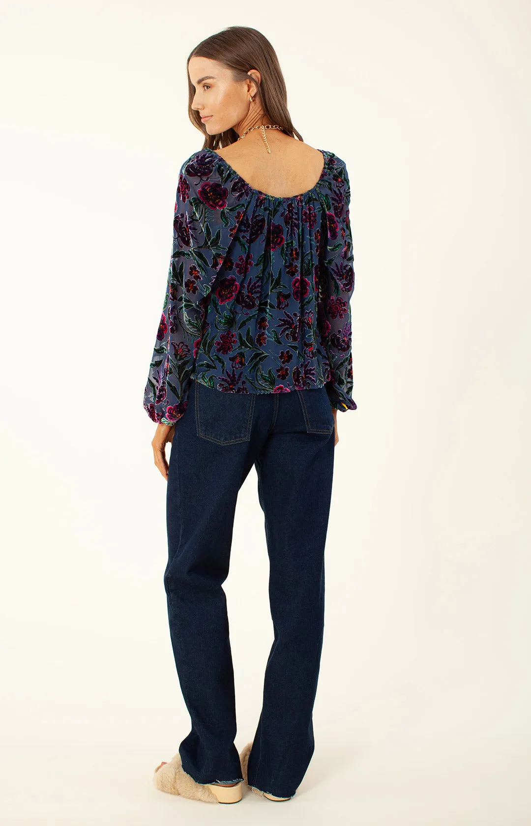 Edessa Velvet Burnout Top sold by Hale Bob product image thumbnail 2