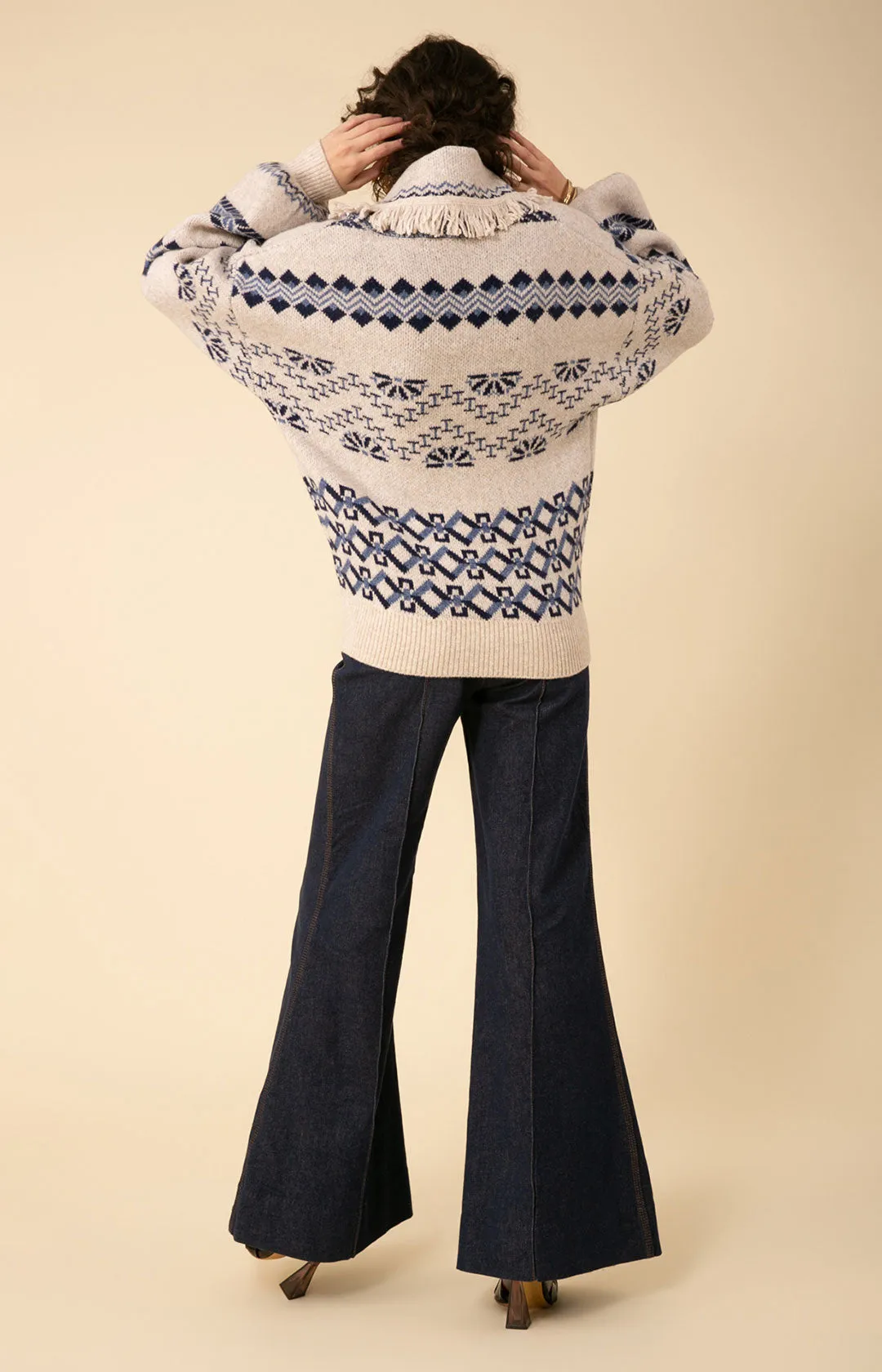 Ines Wrap Jacquard Sweater sold by Hale Bob product image thumbnail 2