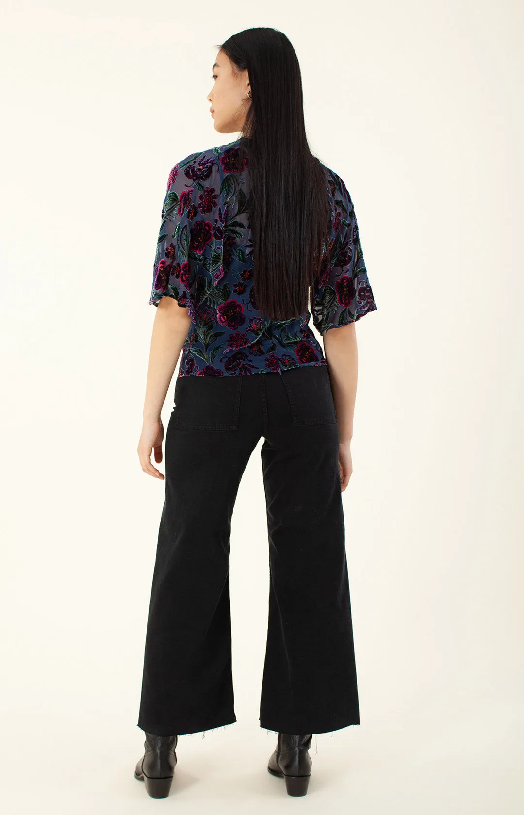 Delyse Velvet Burnout Keyhole Top sold by Hale Bob product image thumbnail 5
