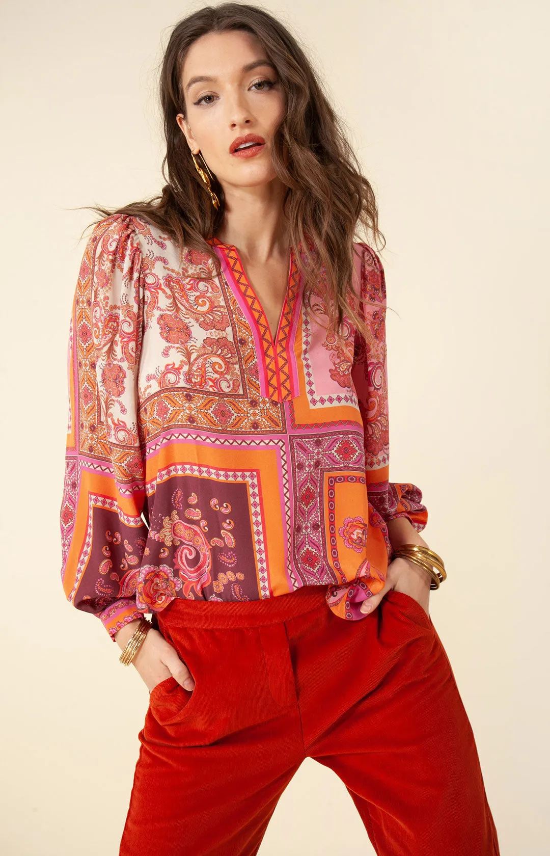 Louise Silk Top sold by Hale Bob product image thumbnail 5