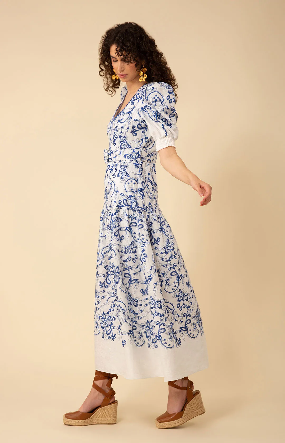 Myla Embroidered Maxi Dress sold by Hale Bob product image thumbnail 5