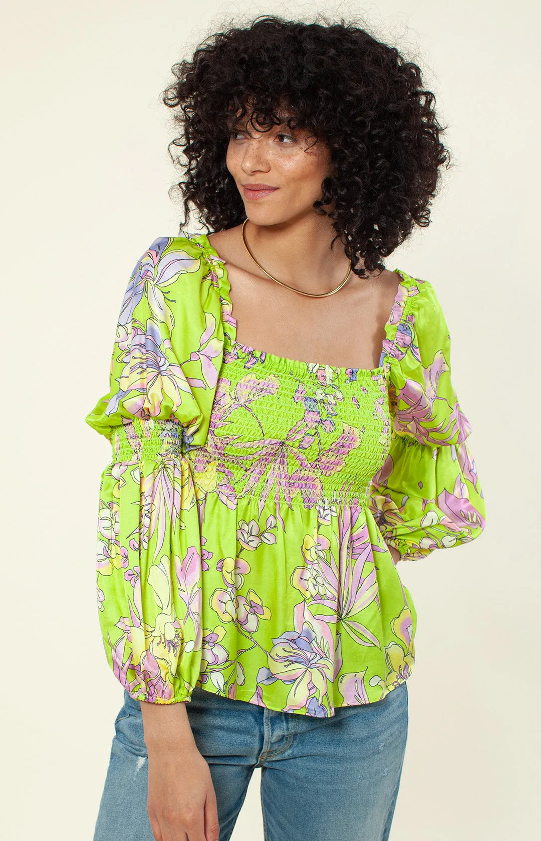 Hadia Silk Top sold by Hale Bob