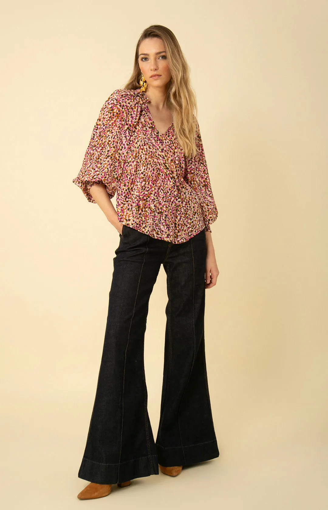 Abigail Silk Top sold by Hale Bob product image thumbnail 3