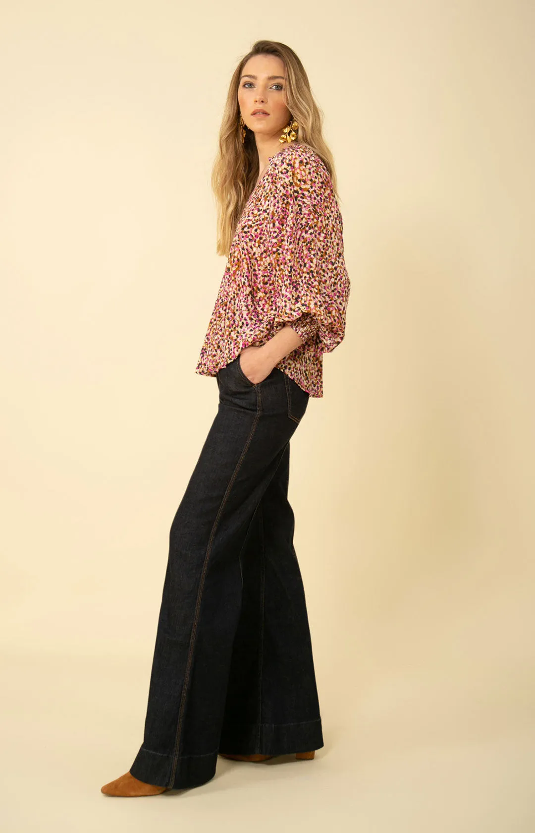 Abigail Silk Top sold by Hale Bob product image thumbnail 4