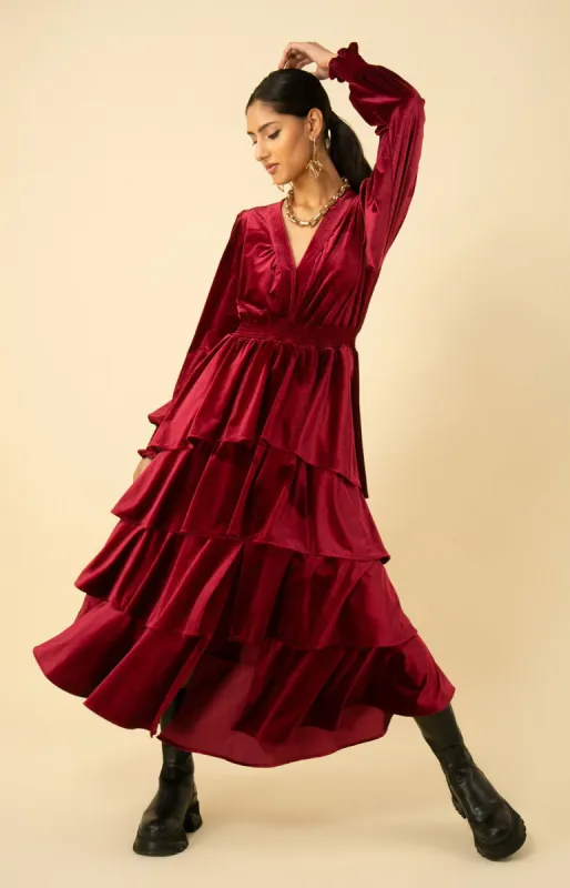 Eleanor Velvet Maxi Dress sold by Hale Bob