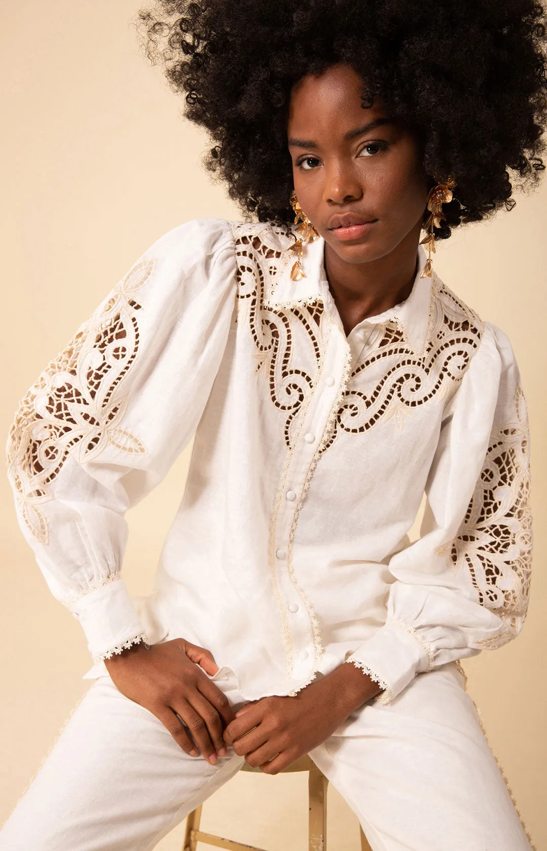 Brynlee Linen Top sold by Hale Bob