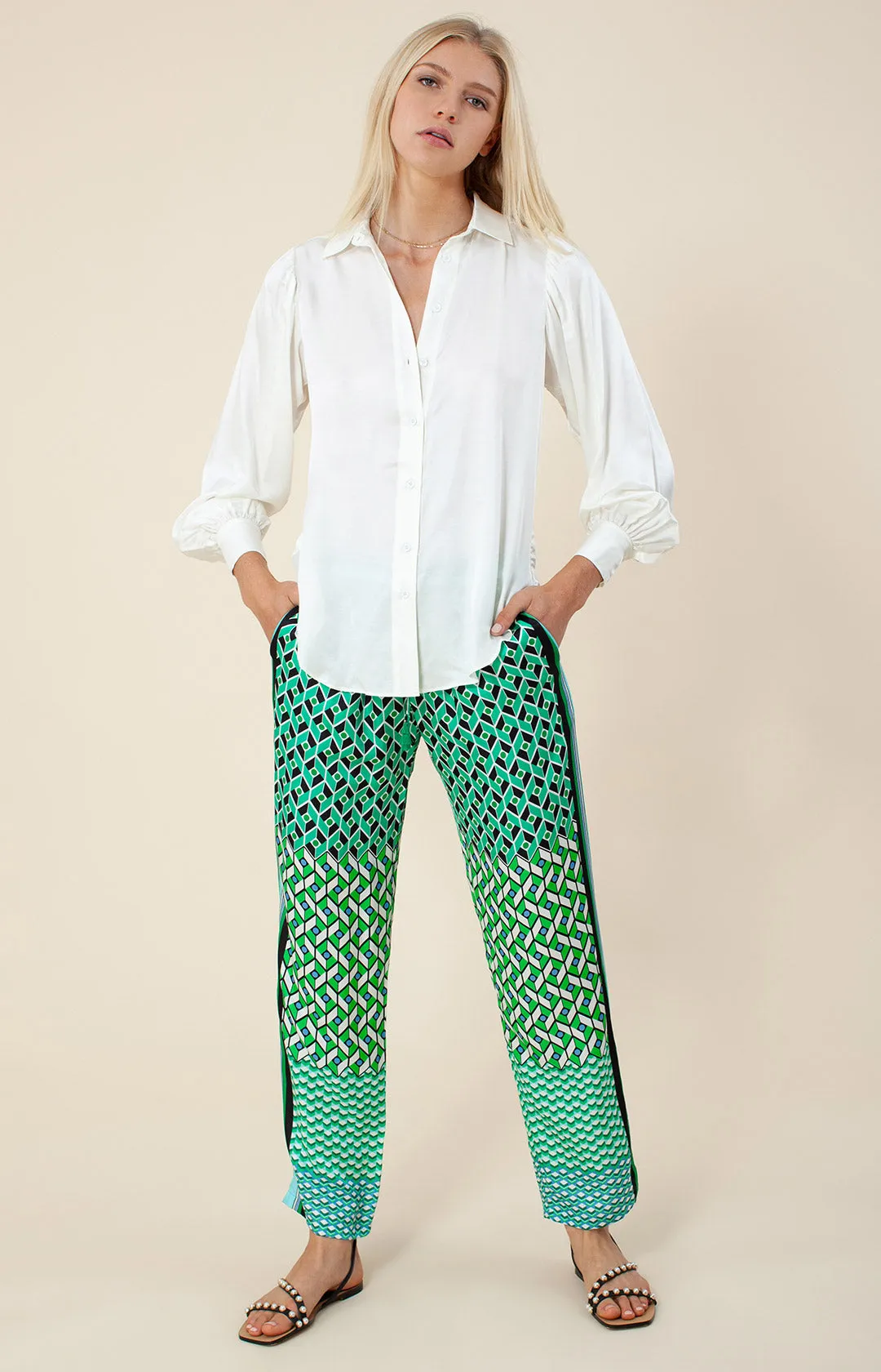 Garine Silk Pants sold by Hale Bob