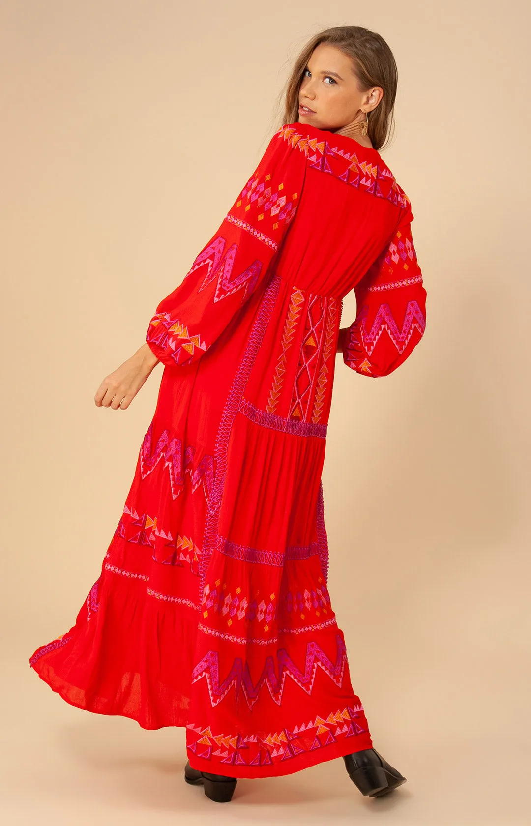 Fallin Embroidered Maxi Dress sold by Hale Bob product image thumbnail 4
