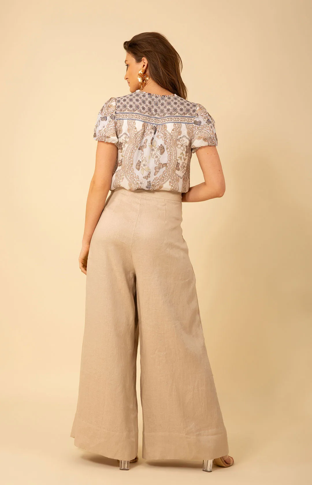 Alayna Solid Linen Pants sold by Hale Bob product image thumbnail 5
